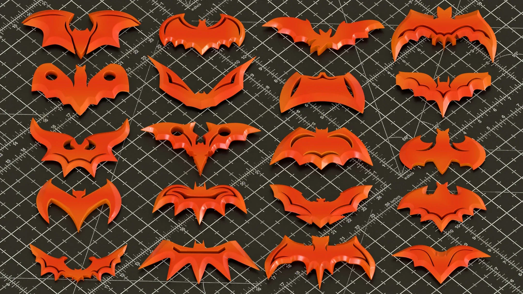 120 Hard Surface Shuriken Batman 3d Print Ready_vol 01