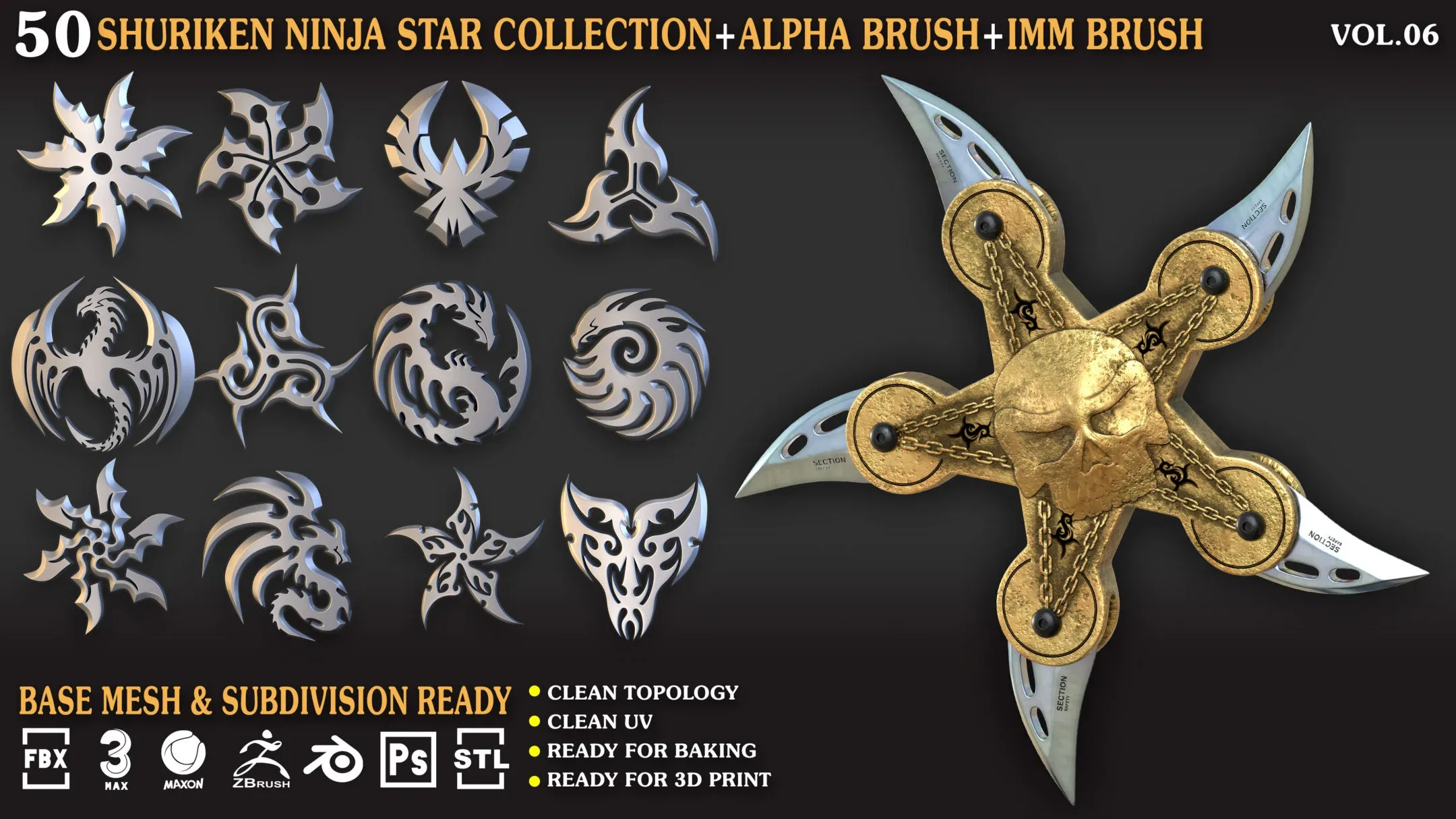 50 Shuriken_Ninja_Star_Collection_Vol_06