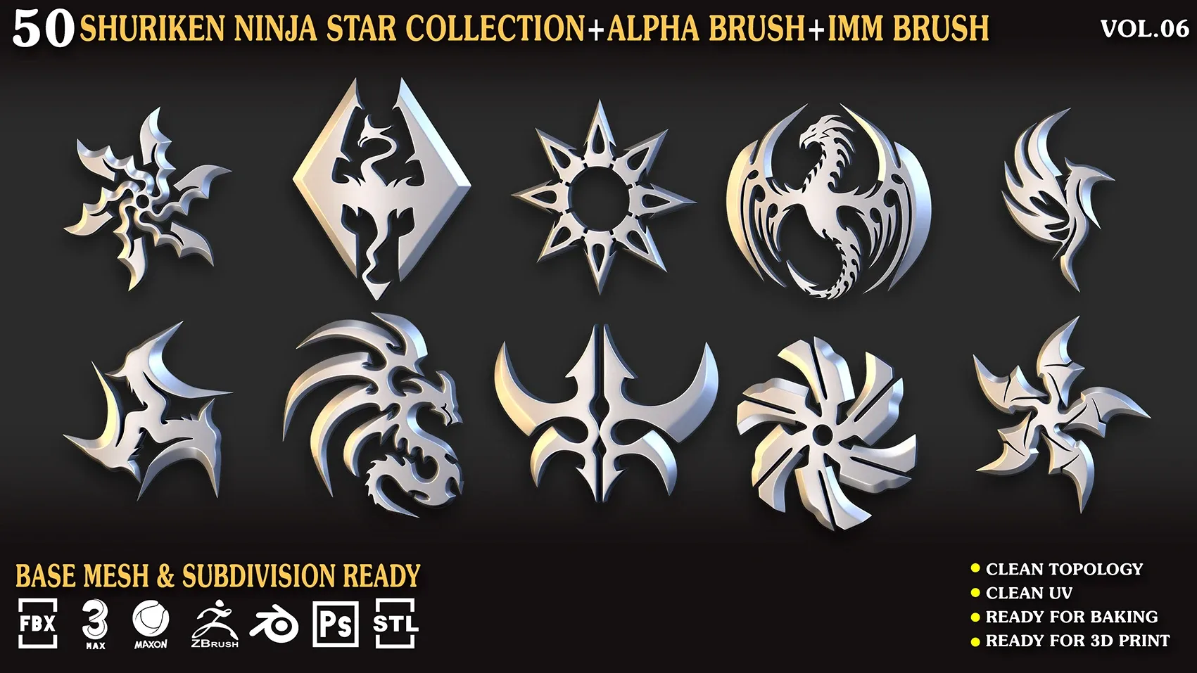 50 Shuriken_Ninja_Star_Collection_Vol_06