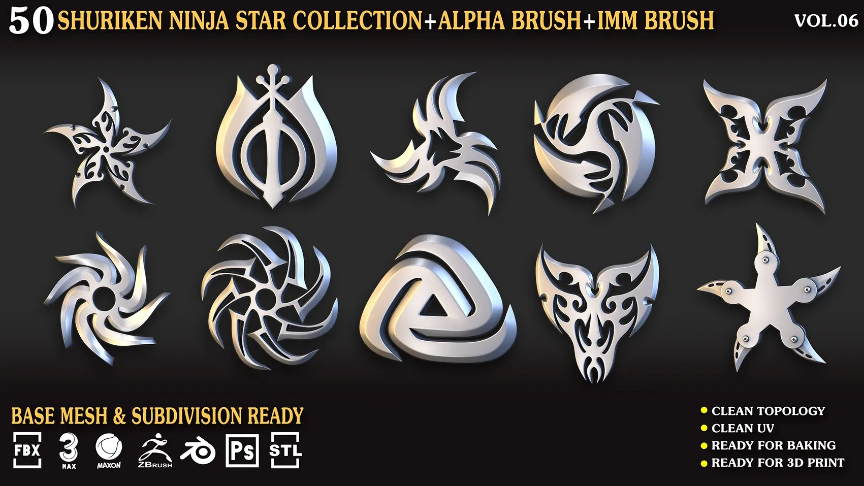 50 Shuriken_Ninja_Star_Collection_Vol_06