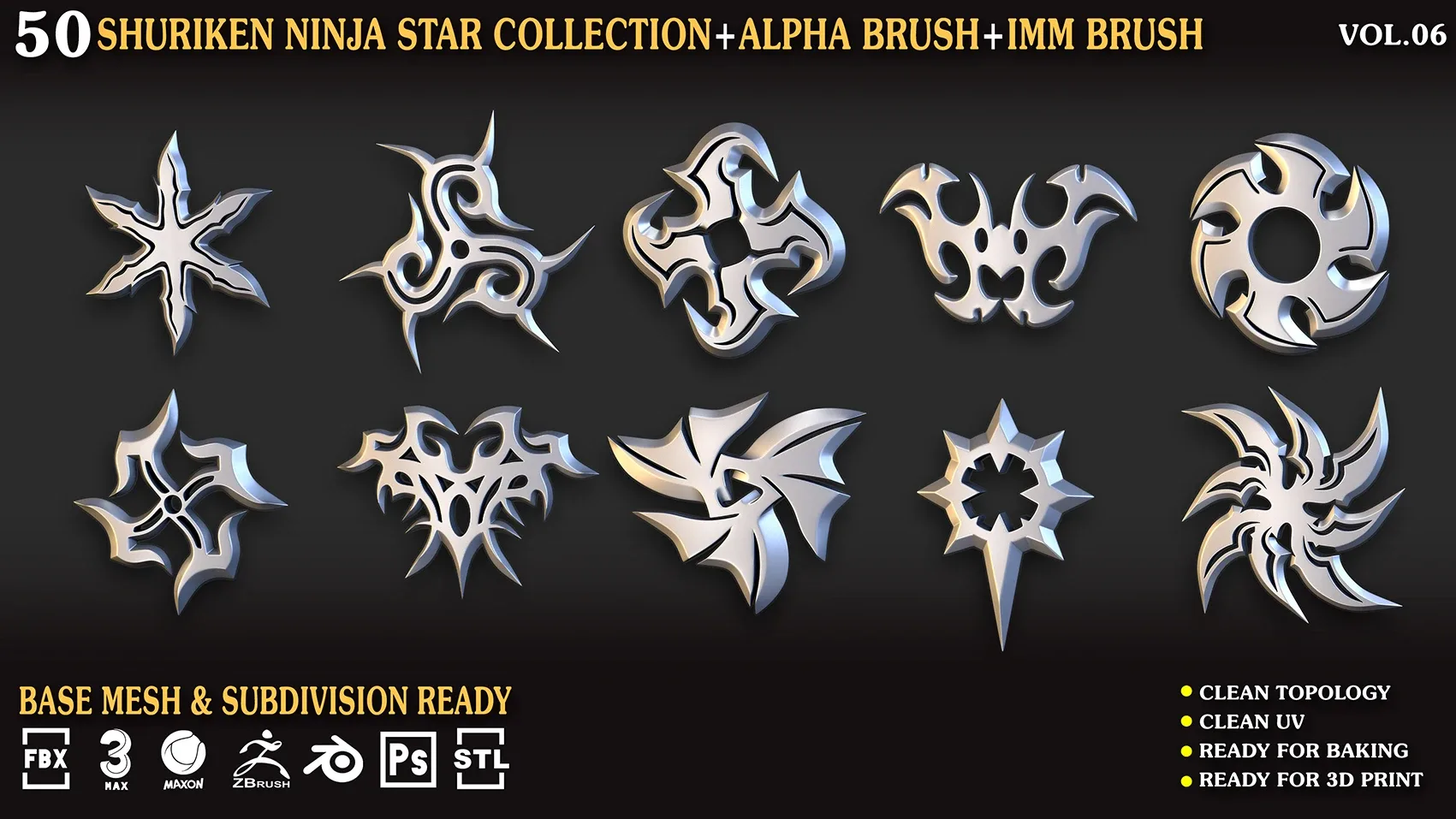 50 Shuriken_Ninja_Star_Collection_Vol_06