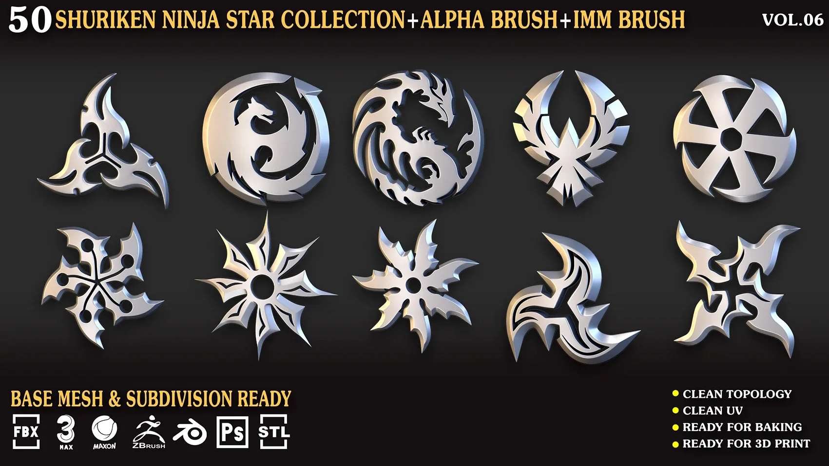 50 Shuriken_Ninja_Star_Collection_Vol_06