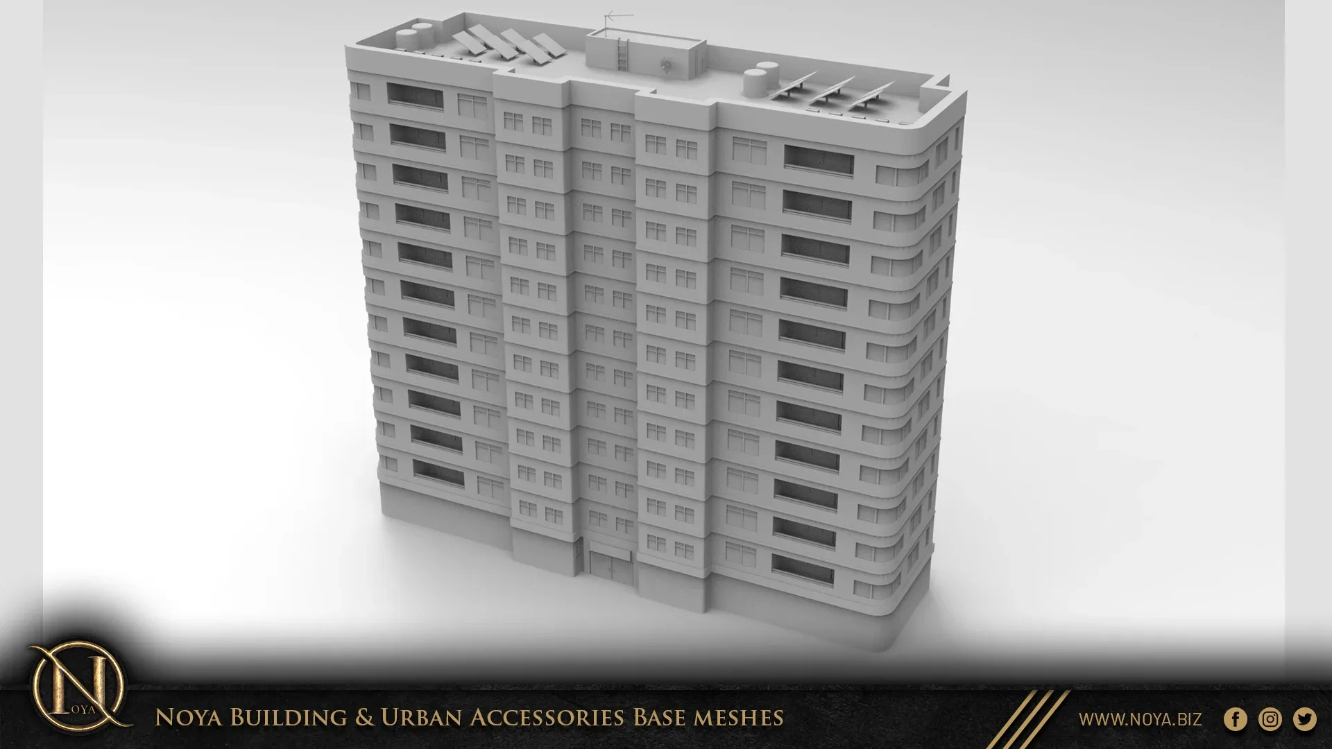 Noya 100 Building & Urban Accessories Base meshes