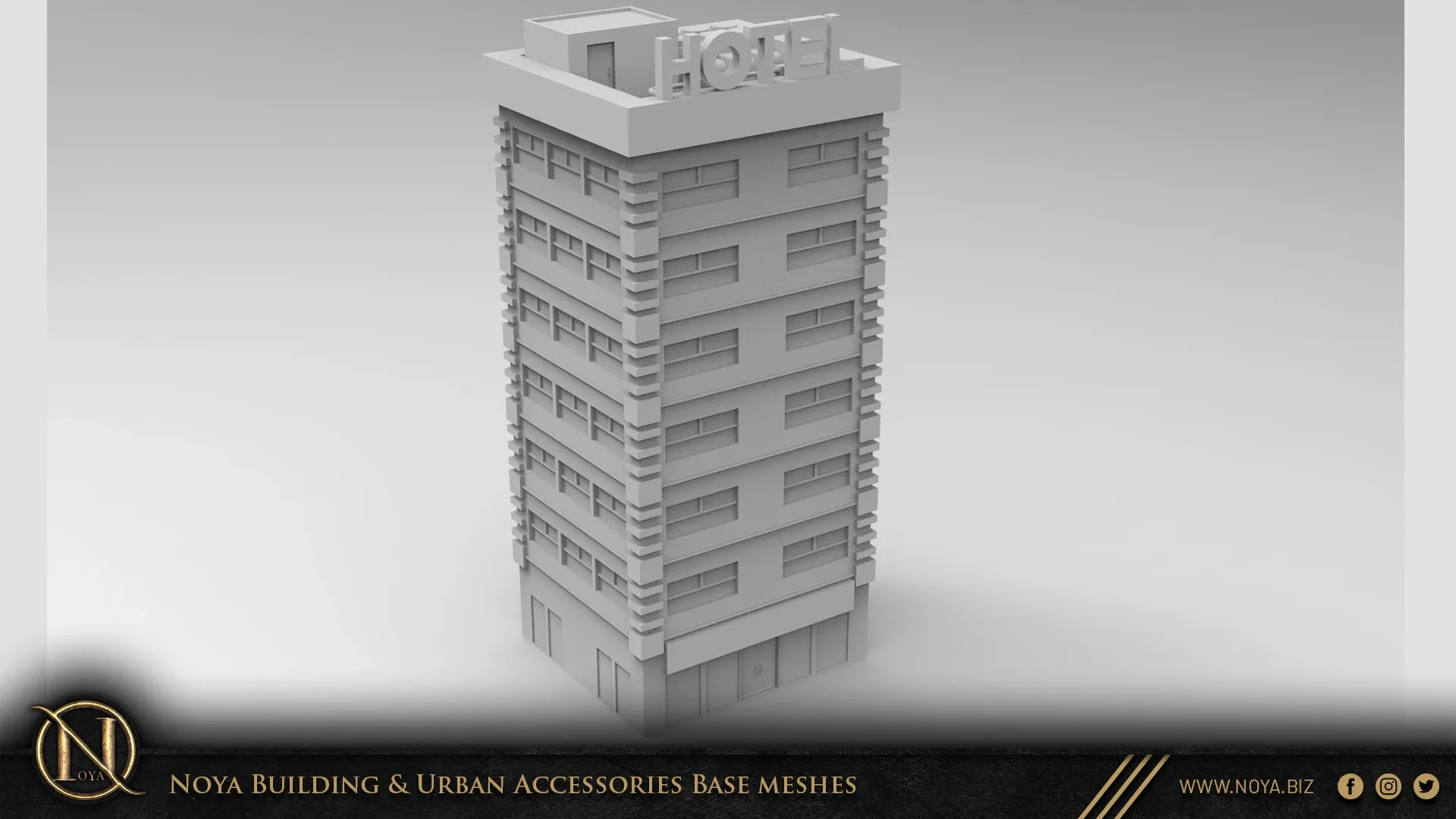 Noya 100 Building & Urban Accessories Base meshes