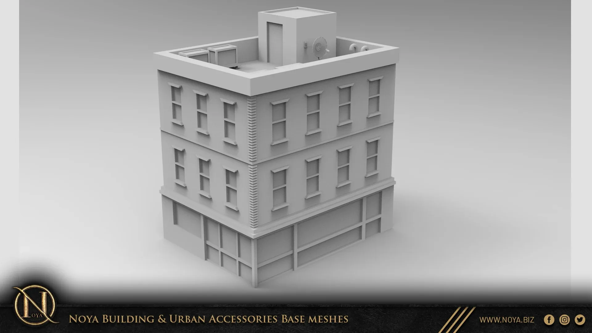 Noya 100 Building & Urban Accessories Base meshes