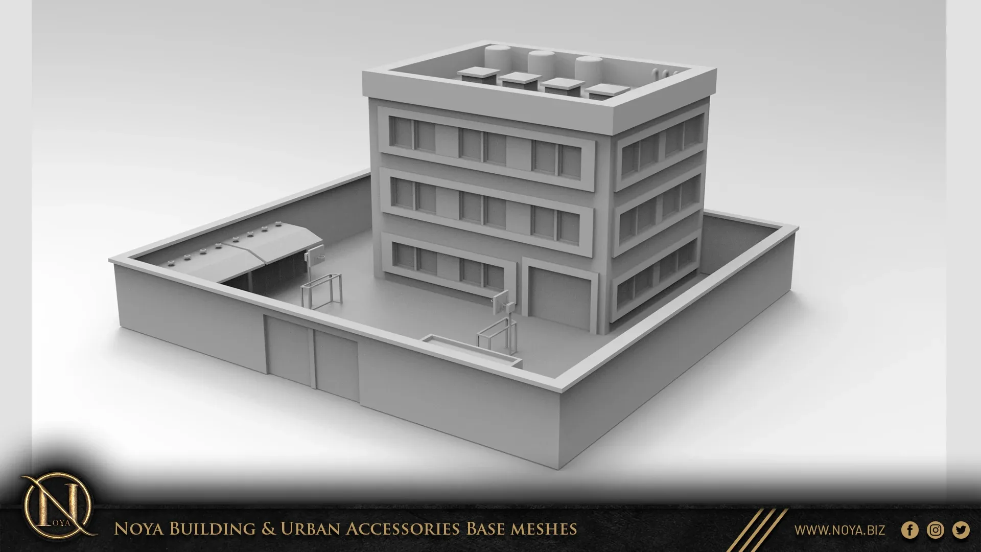 Noya 100 Building & Urban Accessories Base meshes