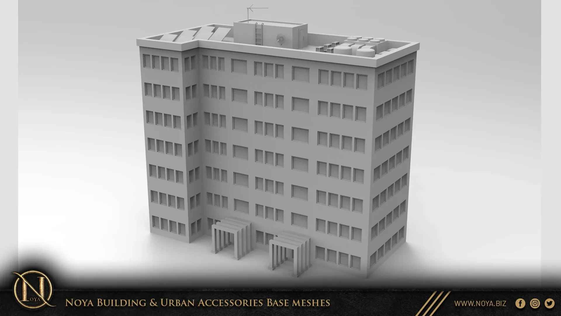 Noya 100 Building & Urban Accessories Base meshes