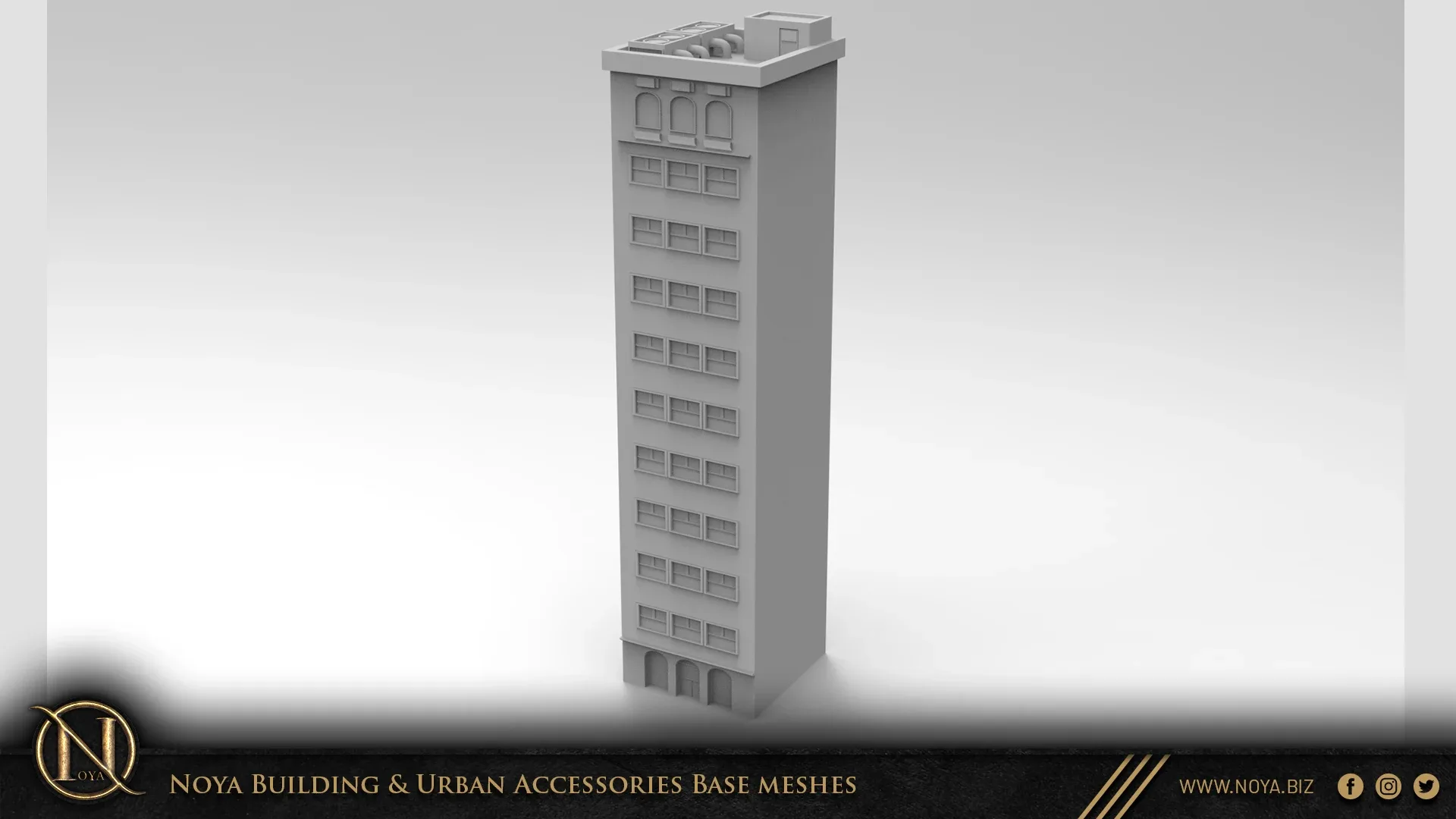 Noya 100 Building & Urban Accessories Base meshes