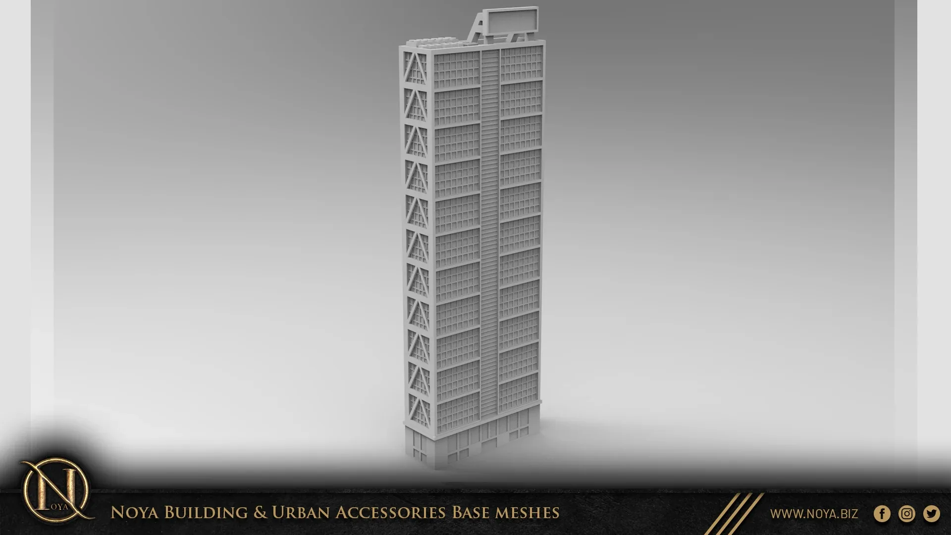 Noya 100 Building & Urban Accessories Base meshes