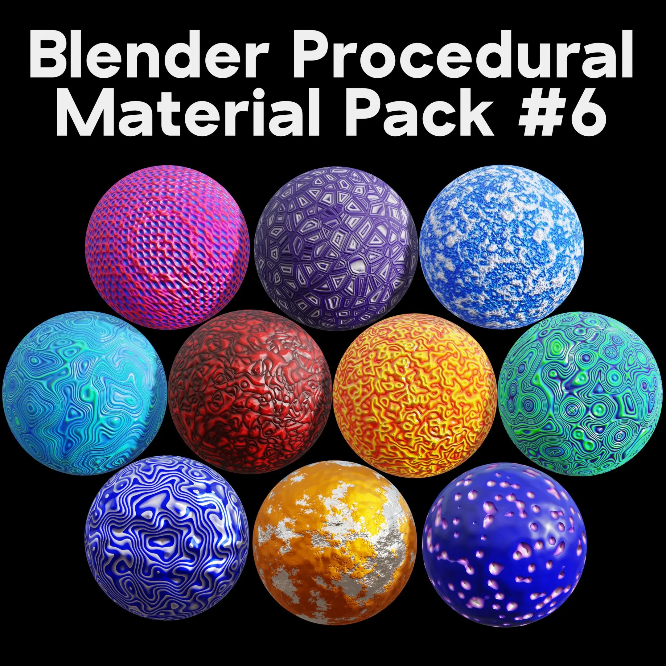 Blender Procedural Material Pack #6