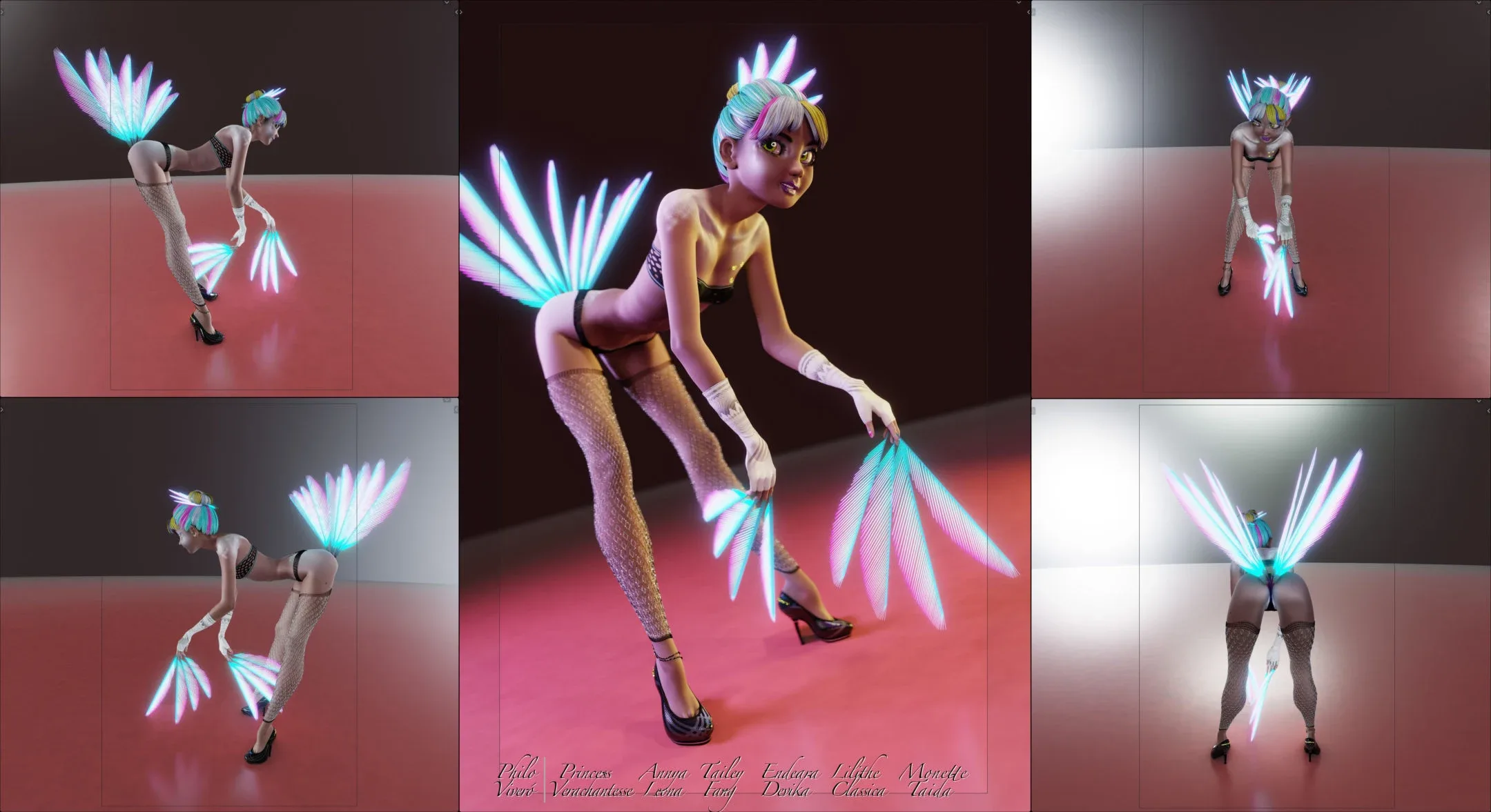 Lilithe Classica, Thin Asian Girl - Female Rigged Character