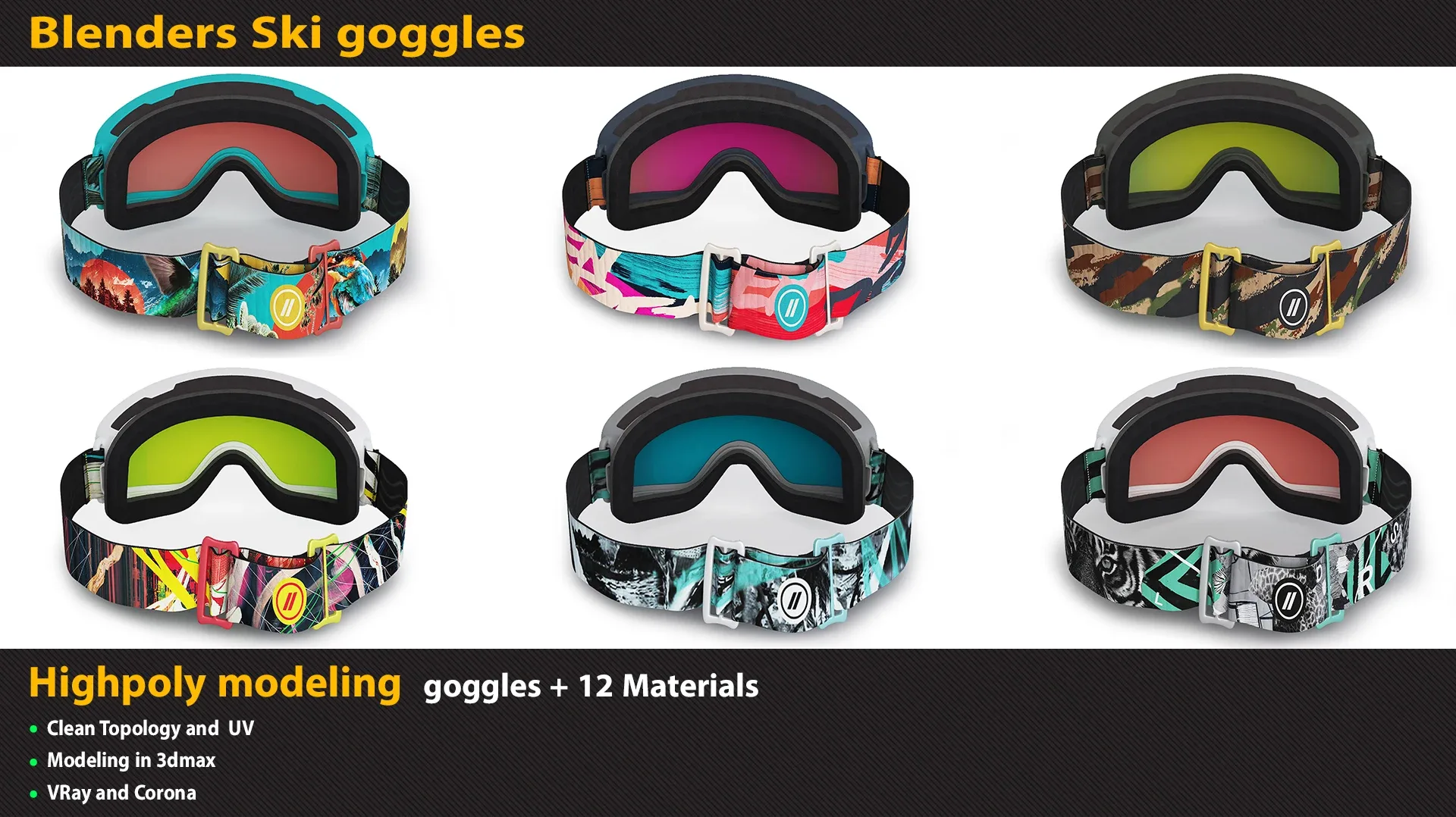 Diva Drama Blenders Ski Goggles FlippedNormals