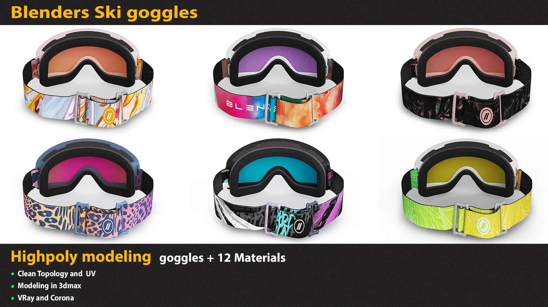 Diva Drama Blenders Ski Goggles FlippedNormals