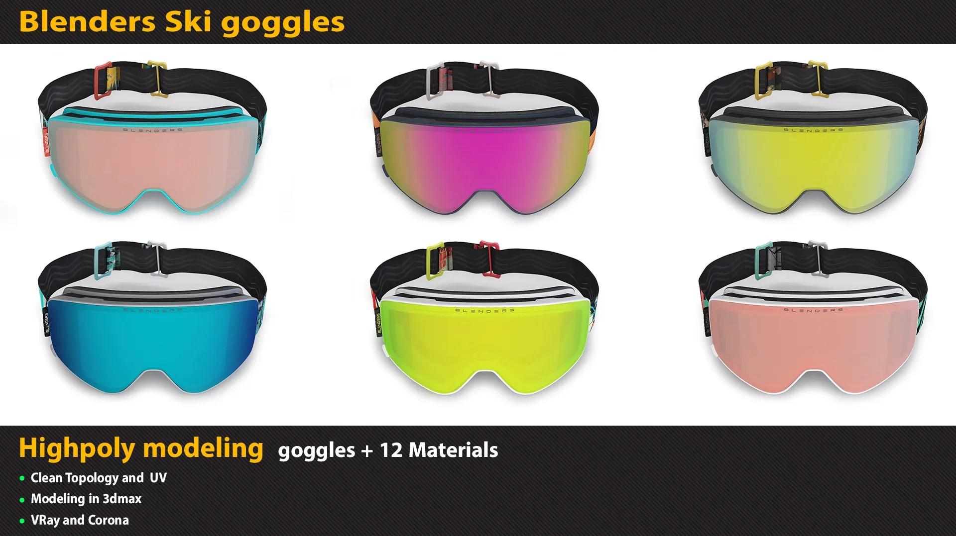 Diva Drama Blenders Ski Goggles FlippedNormals