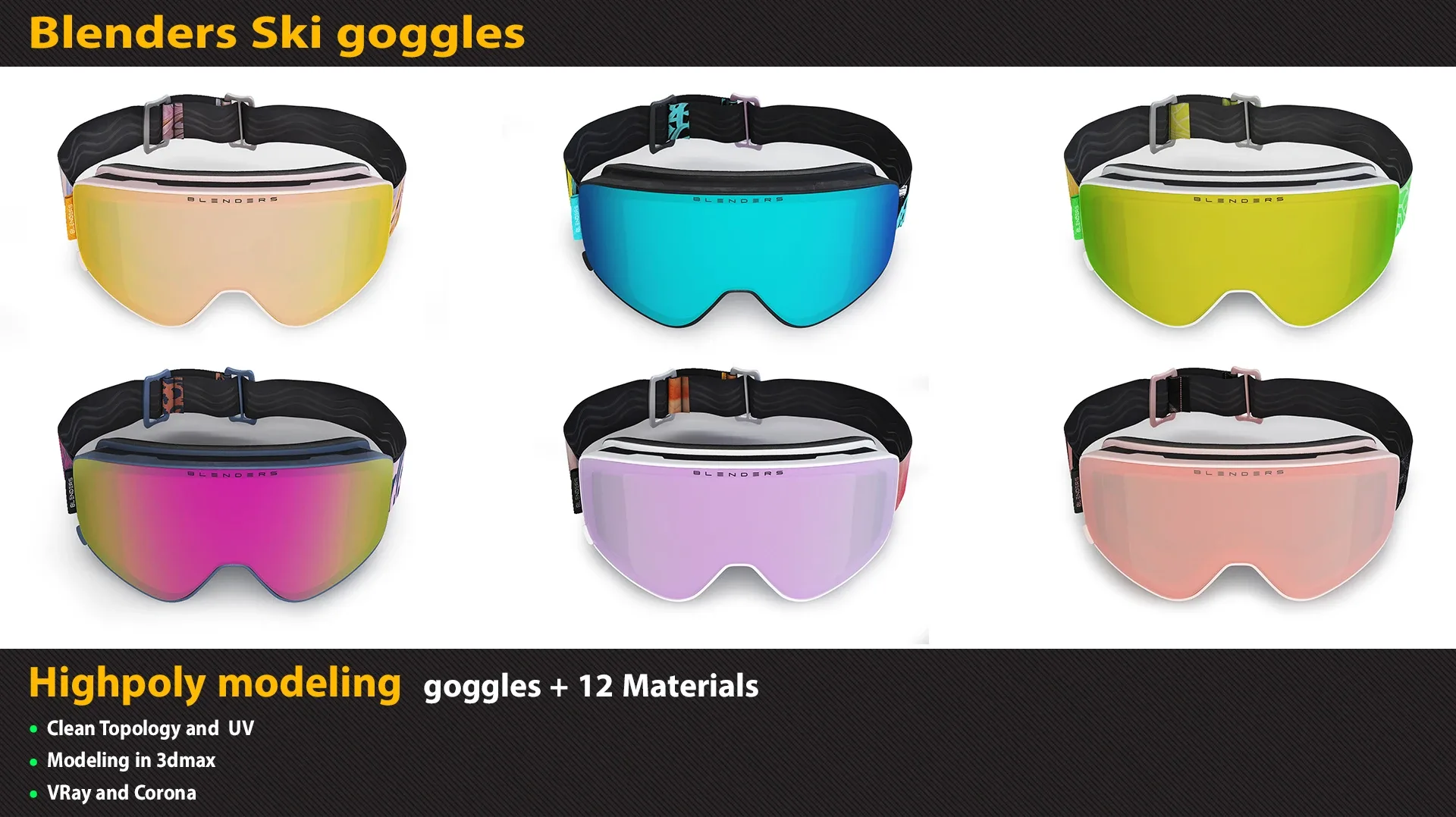 Diva Drama Blenders Ski Goggles FlippedNormals
