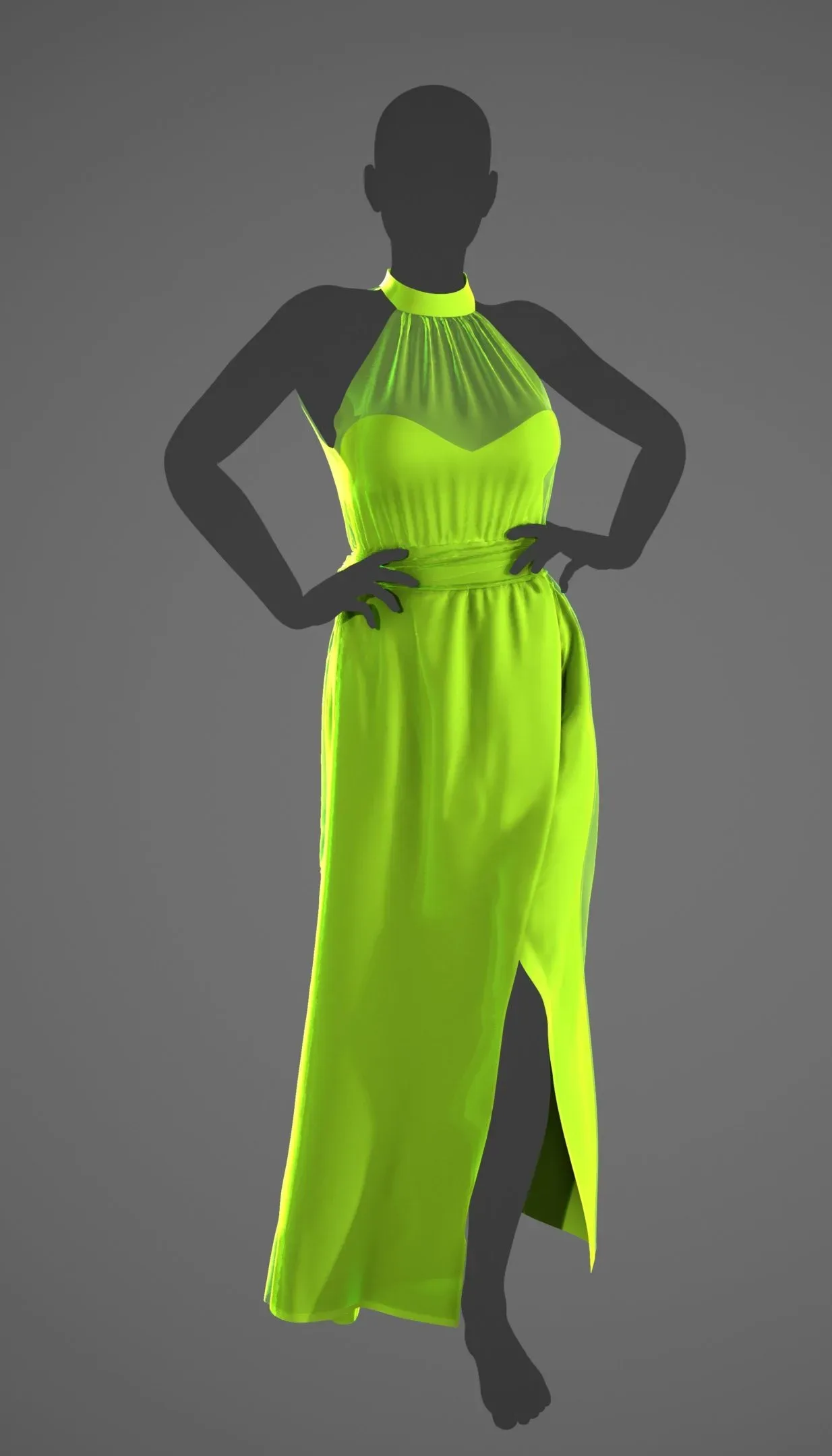 Long Fluo Dress