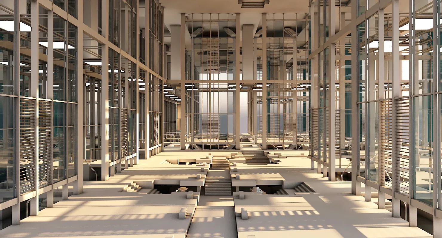 3D Building Structure Interior