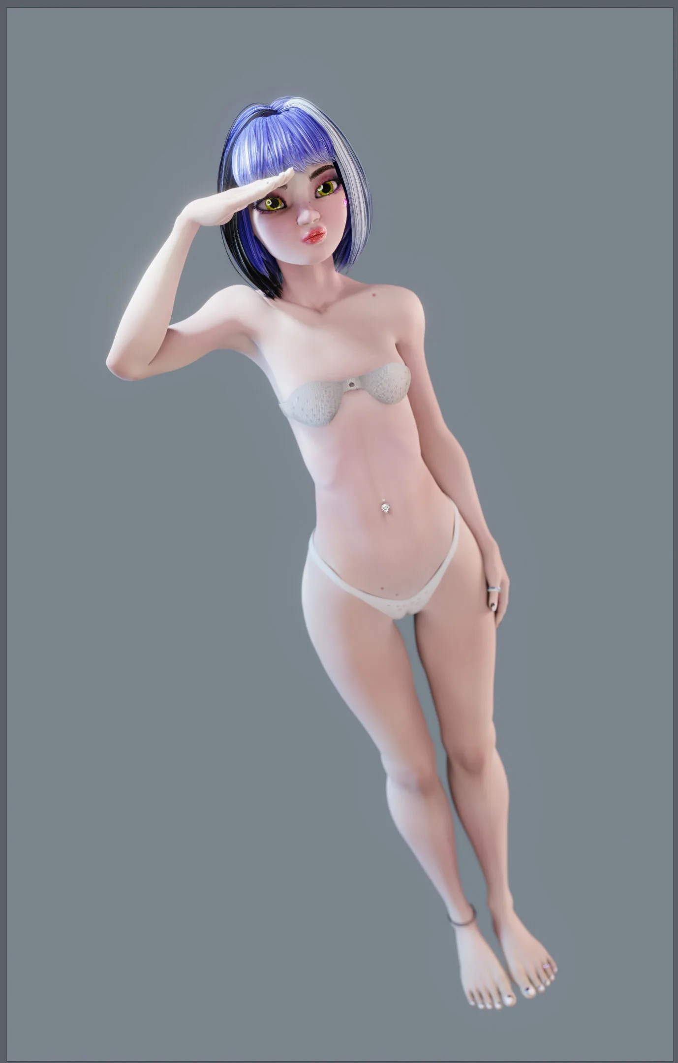 Tailey Fang, Asian Girl - Female Rigged Character