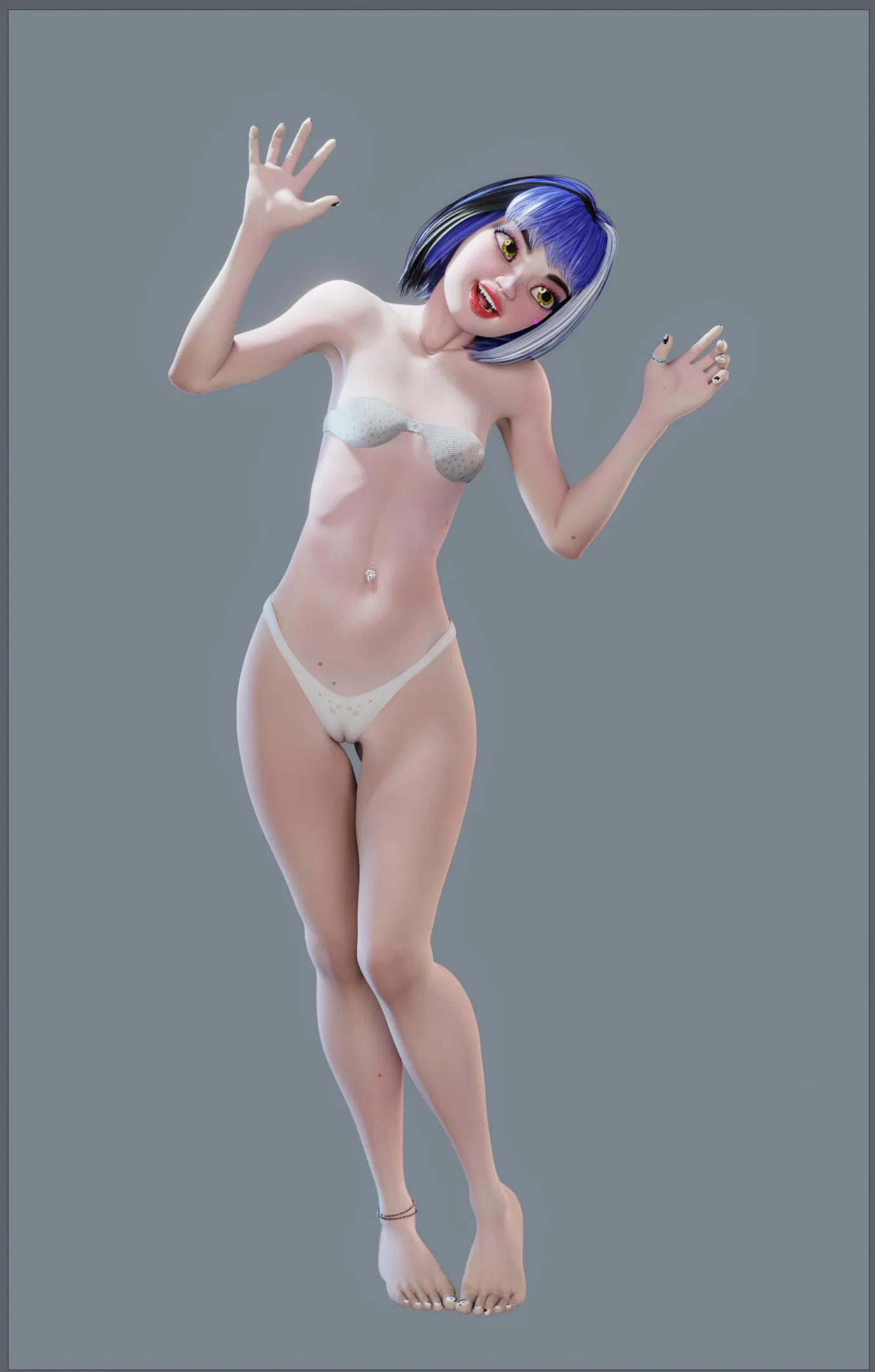 Tailey Fang, Asian Girl - Female Rigged Character