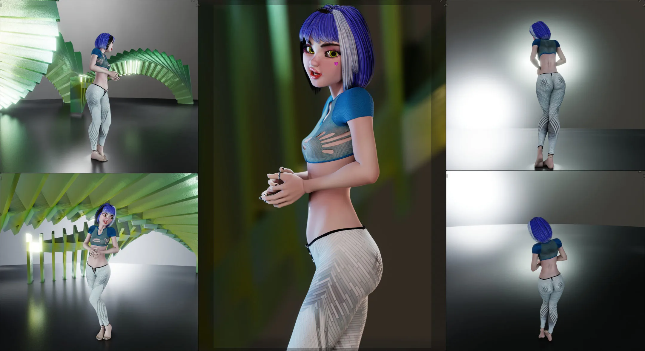 Tailey Fang, Asian Girl - Female Rigged Character