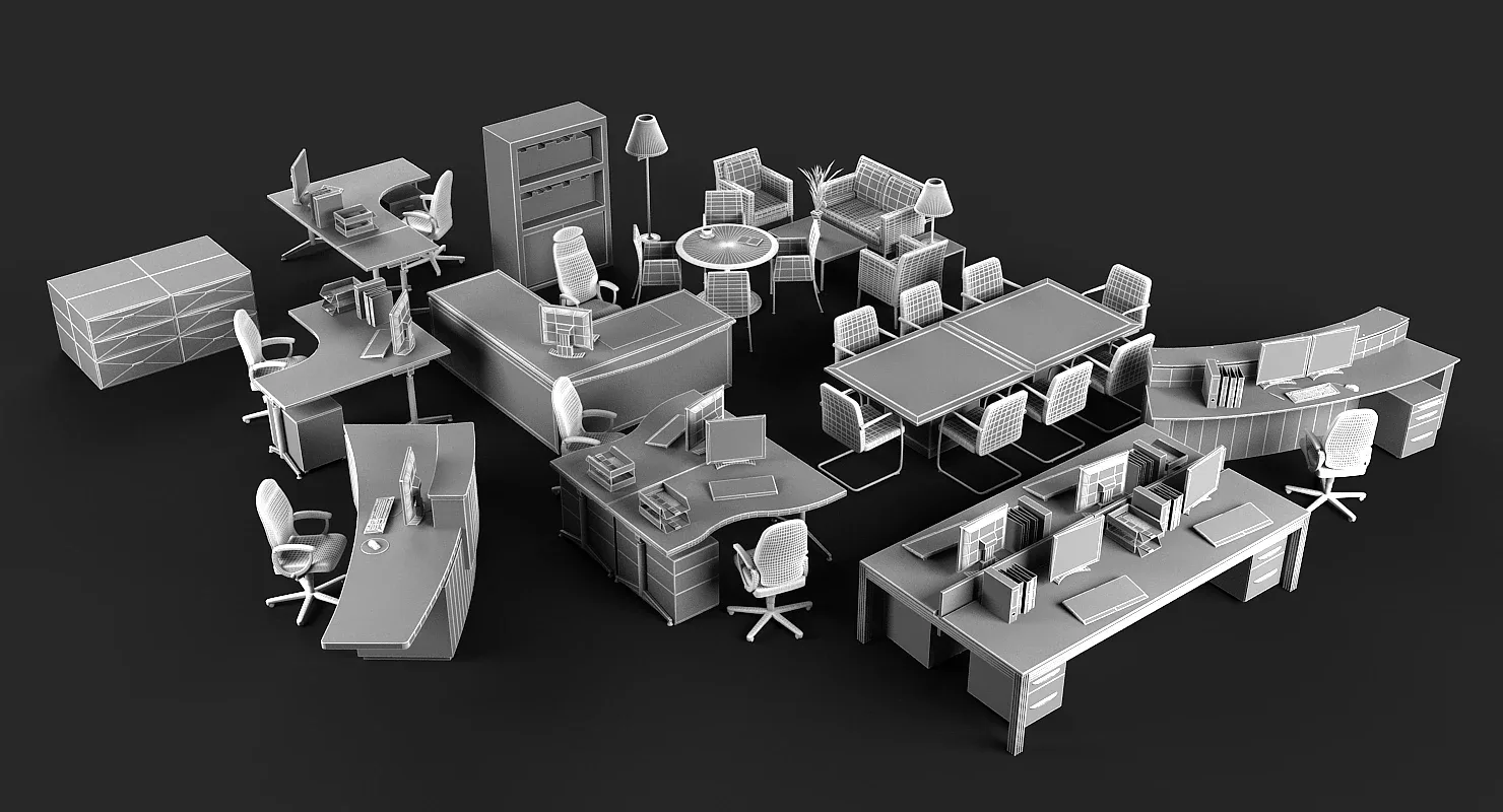 3D Office Furniture