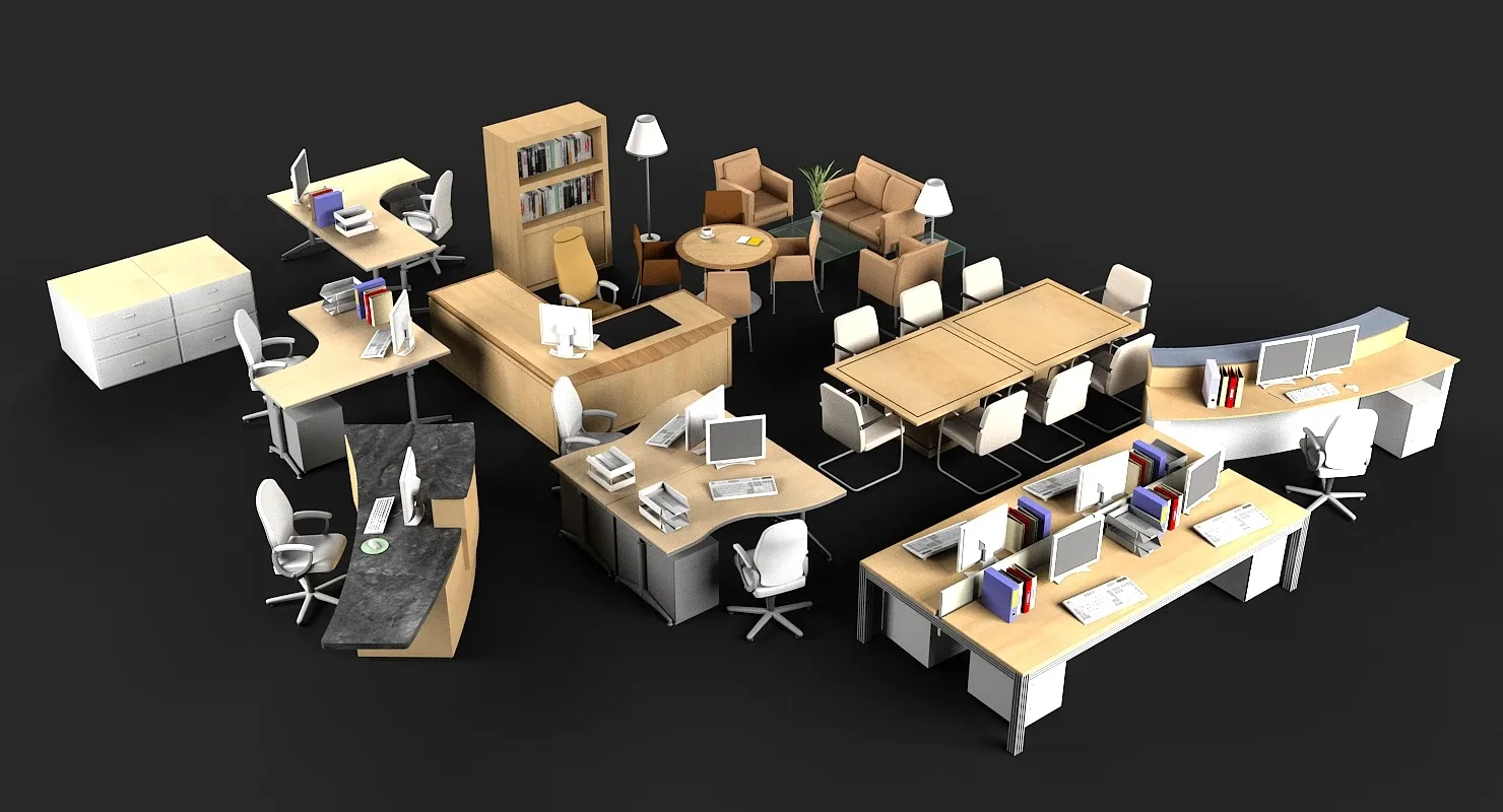 3D Office Furniture