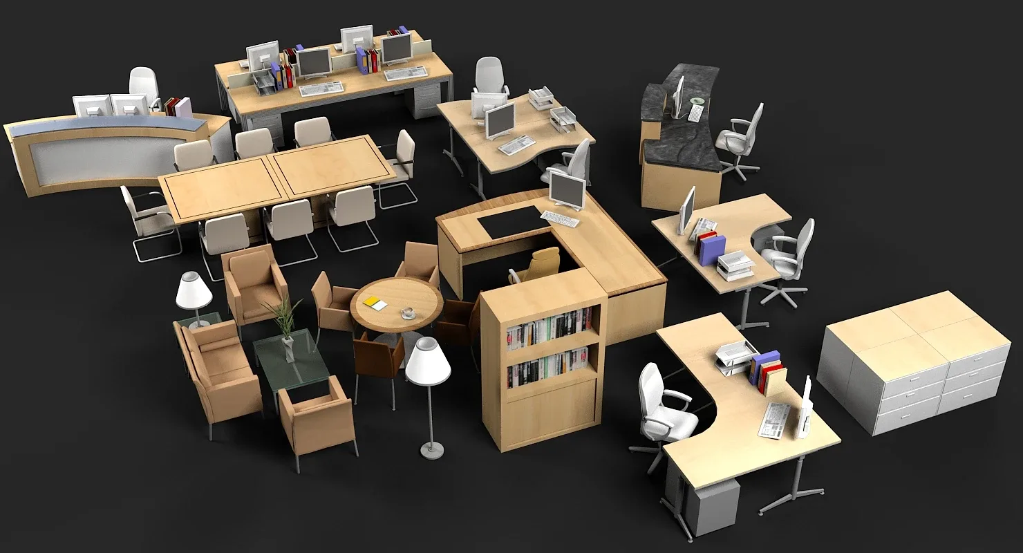 3D Office Furniture