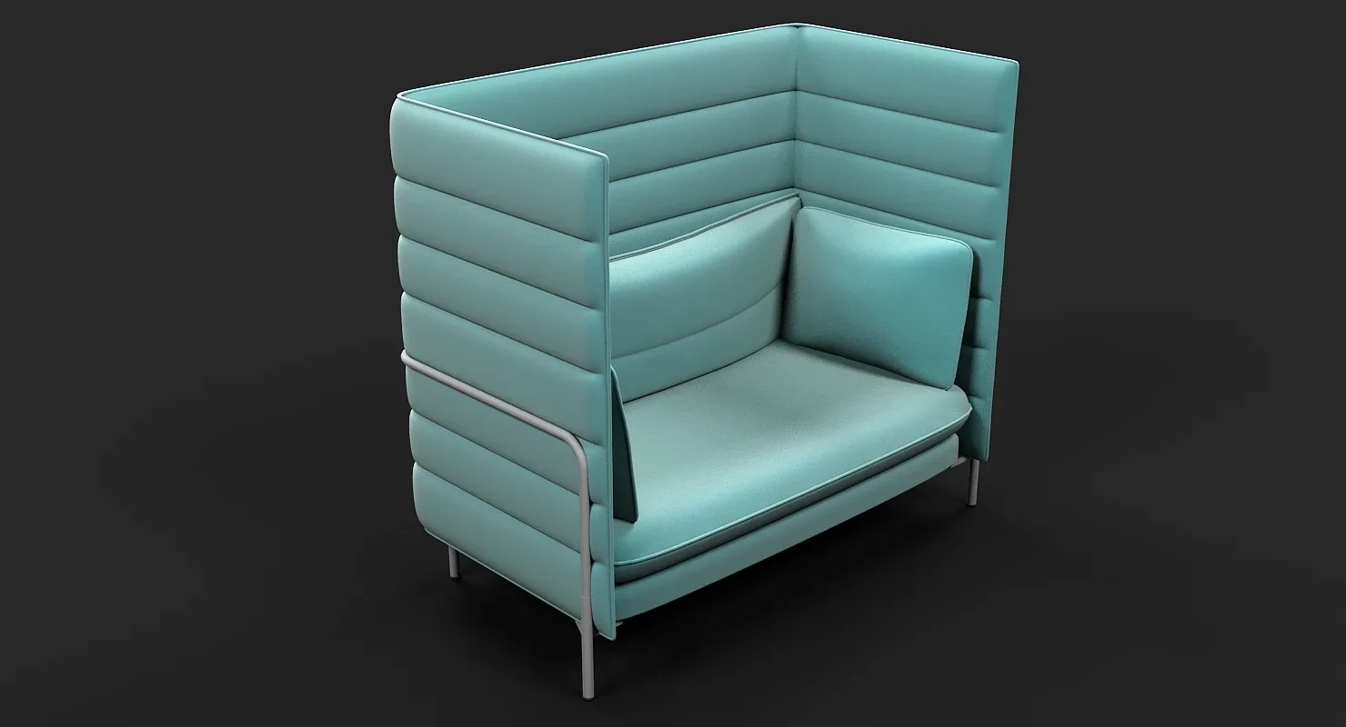 3D Vitra Alcove Chair