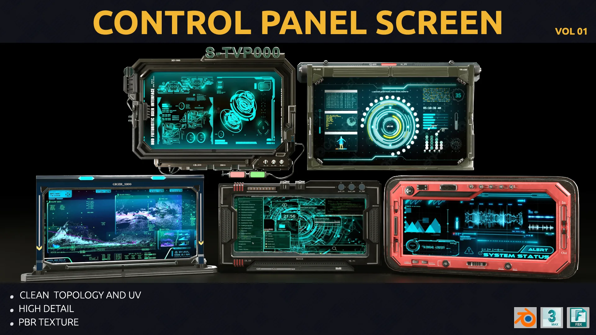 control panel screen - Vol 01