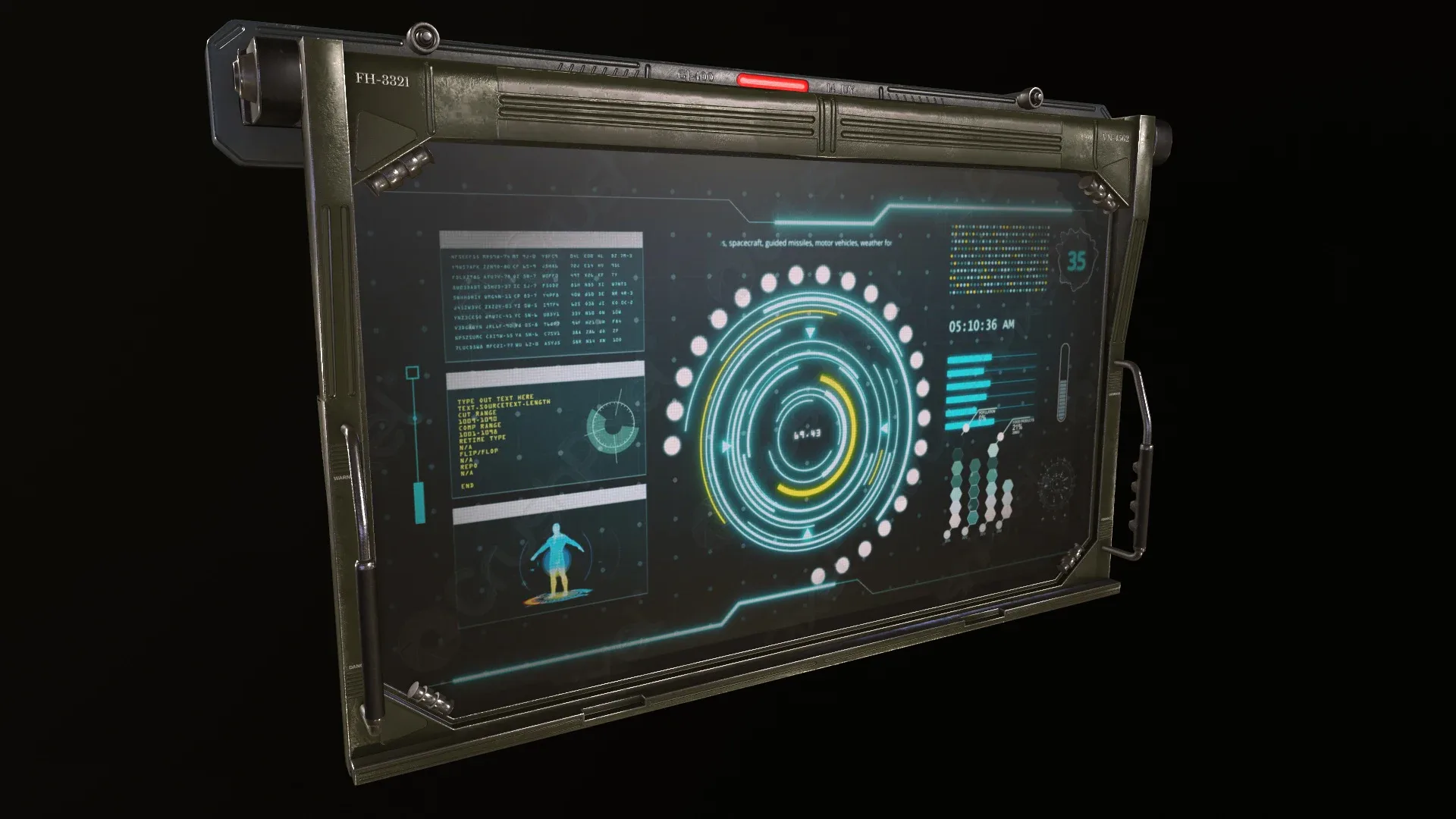 control panel screen - Vol 01