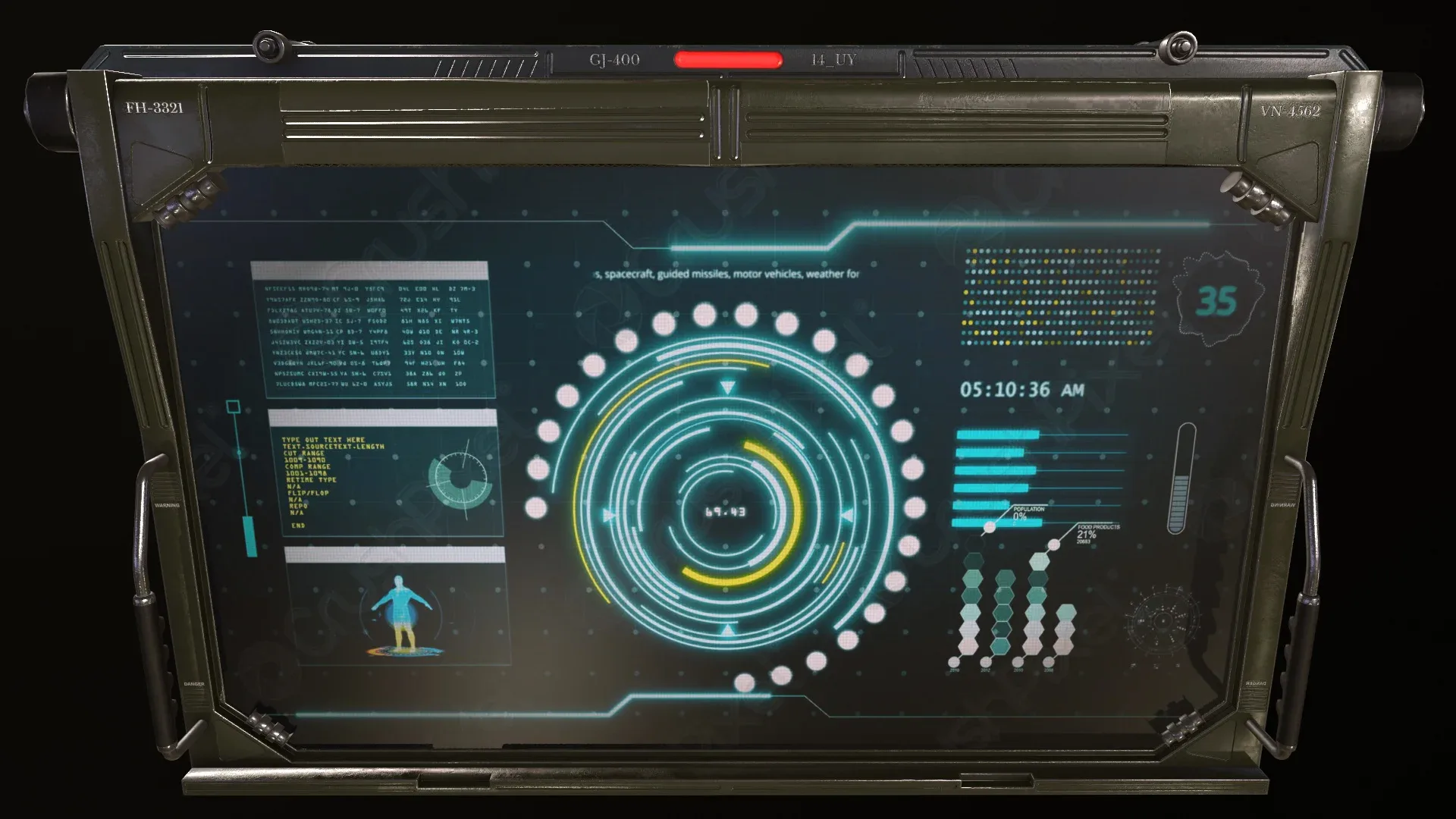 control panel screen - Vol 01