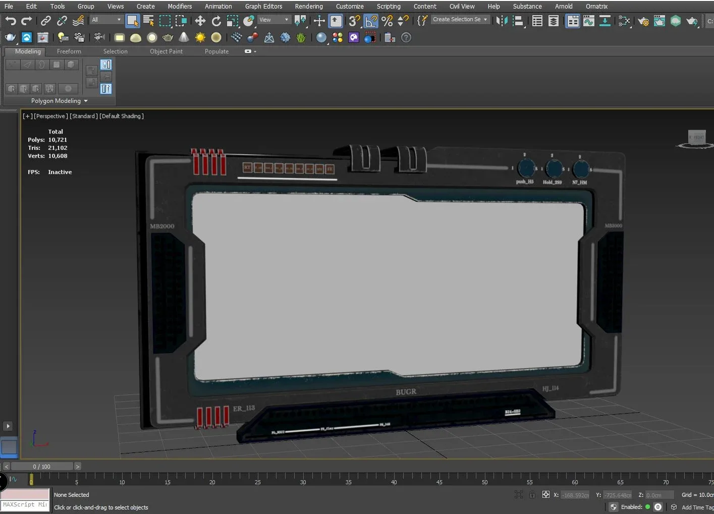 control panel screen - Vol 01