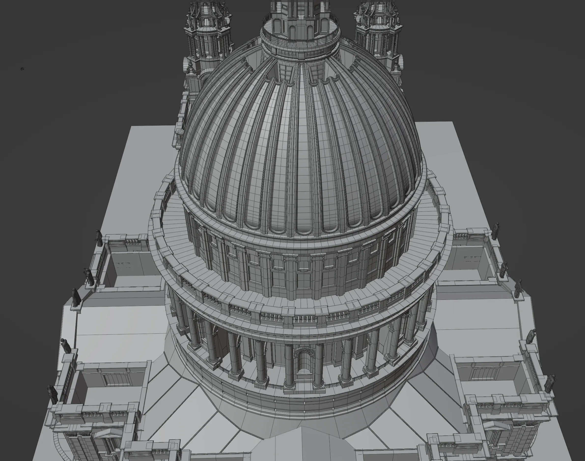 Saint Paul Cathedral 3D Scene + Modular Kits