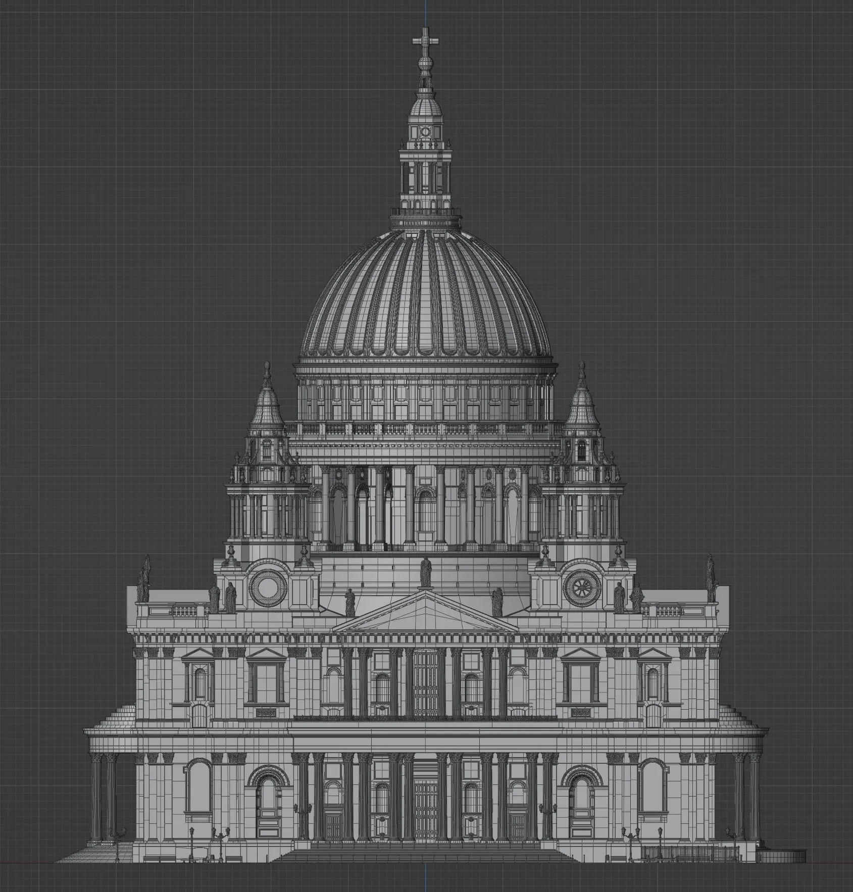 Saint Paul Cathedral 3D Scene + Modular Kits