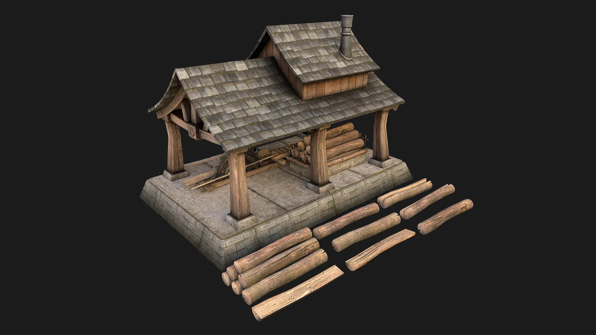 Sawmill and Warehouse