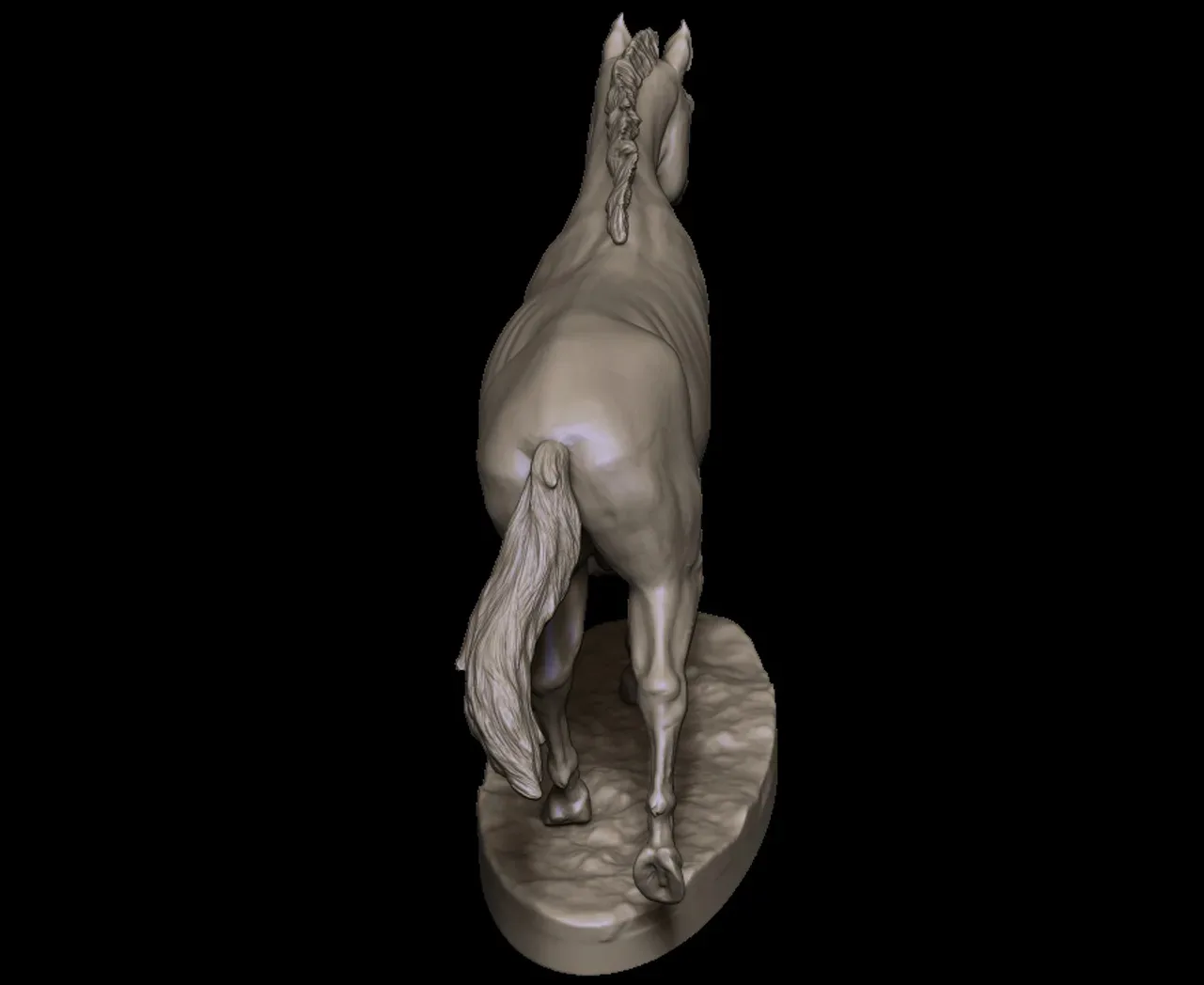 Horse 1-6 scale ready to 3D print - STL 3D print model