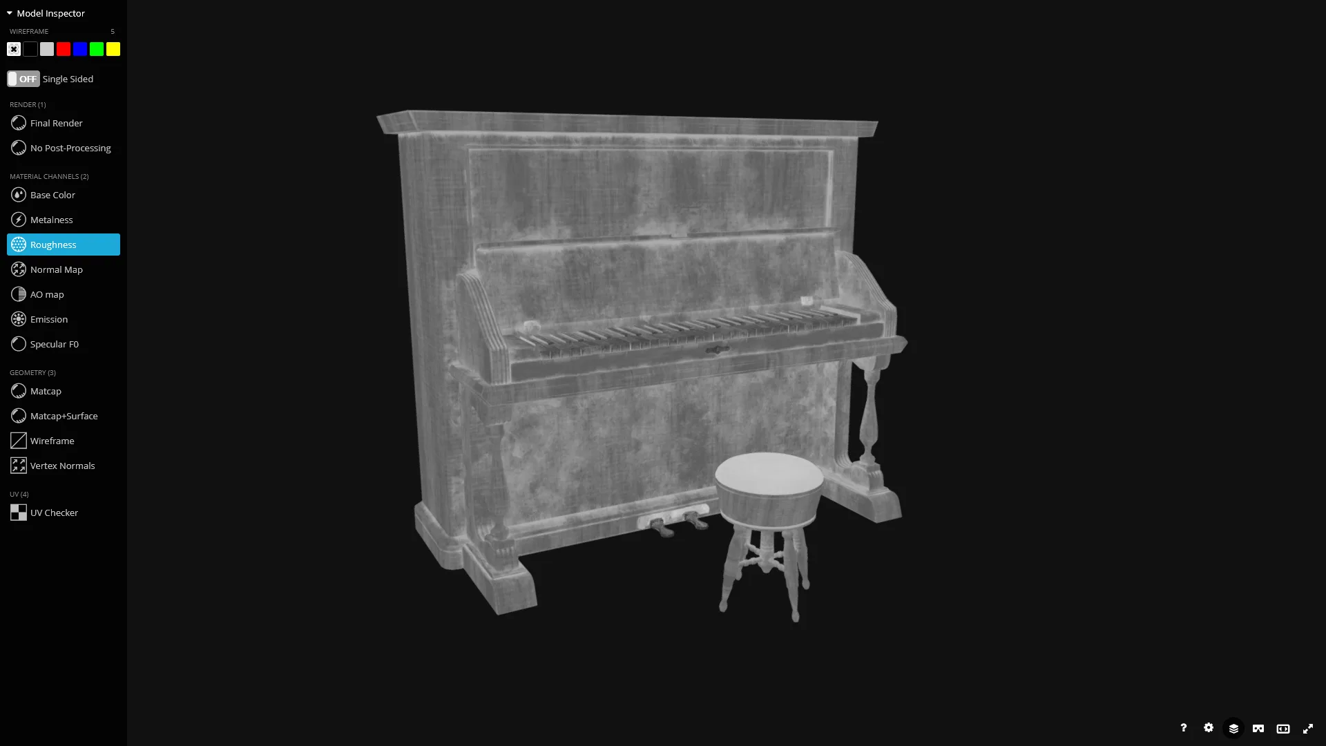 Western Piano - Game Ready