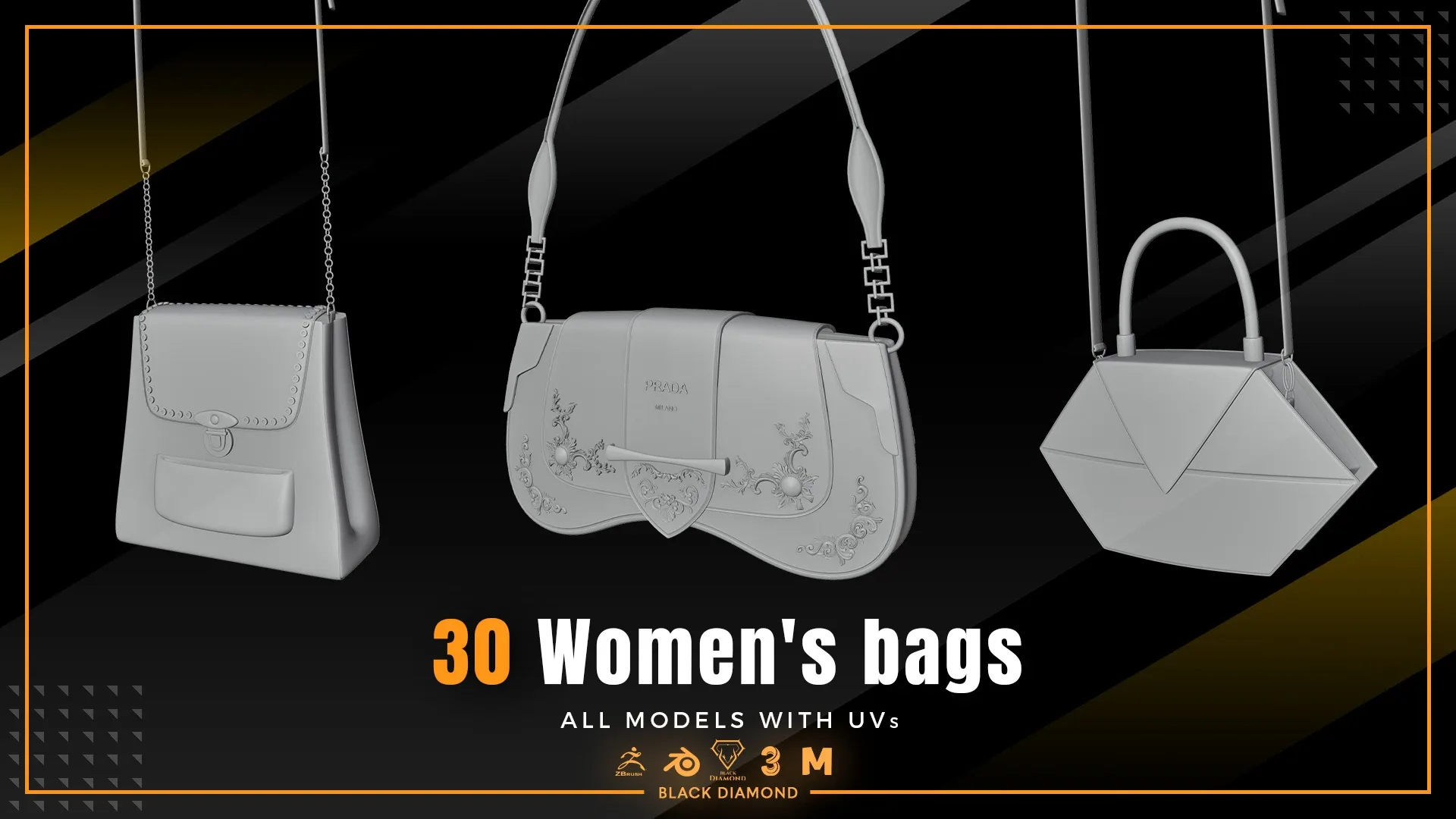 30 Women's bag Models with UVs