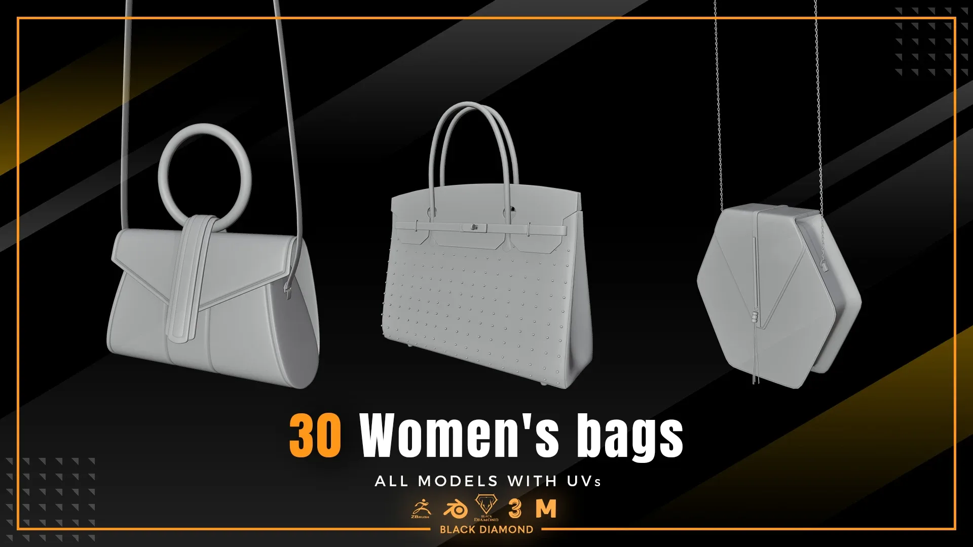 30 Women's bag Models with UVs