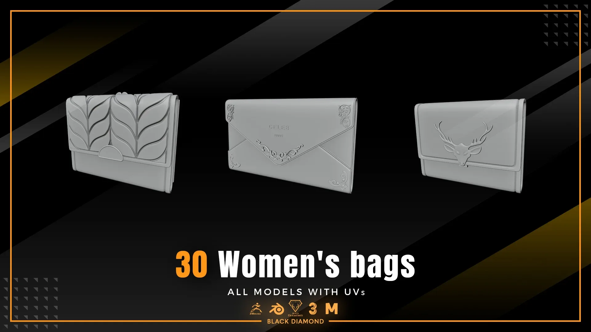 30 Women's bag Models with UVs