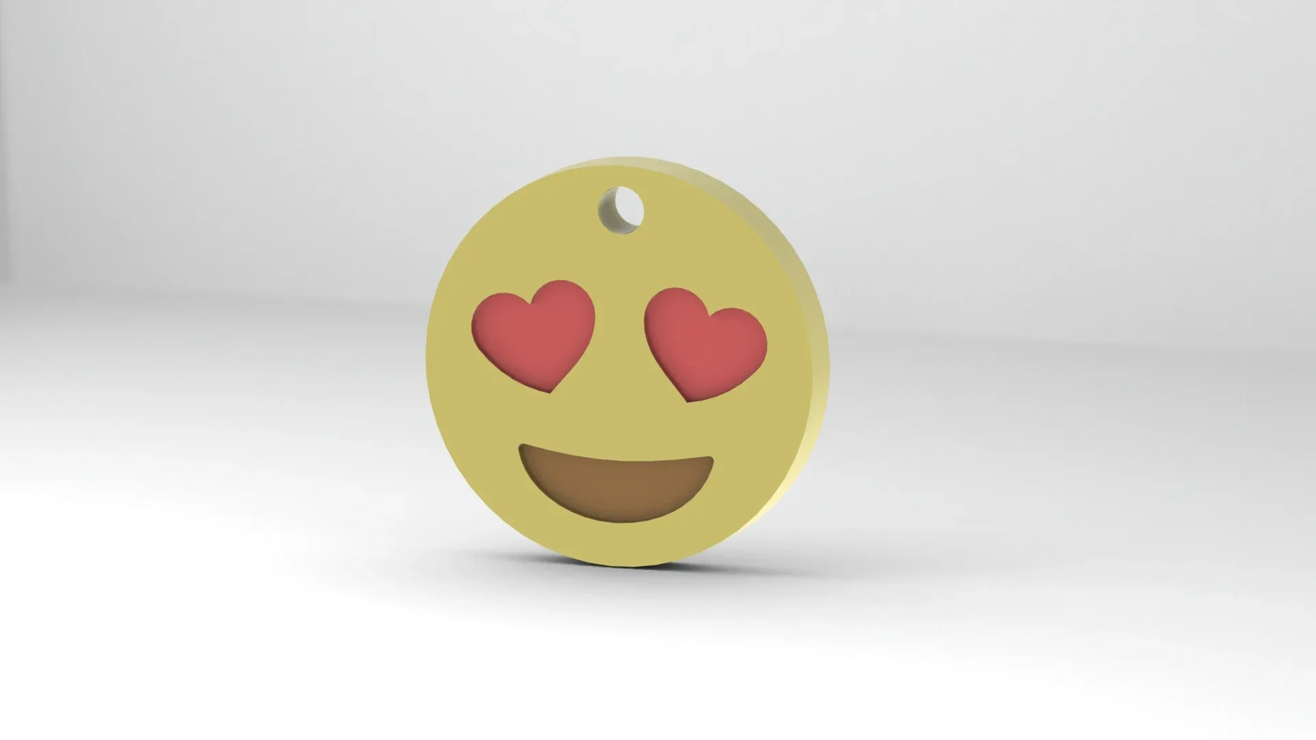 Emoji Keychain - Smiling face with heart eyes