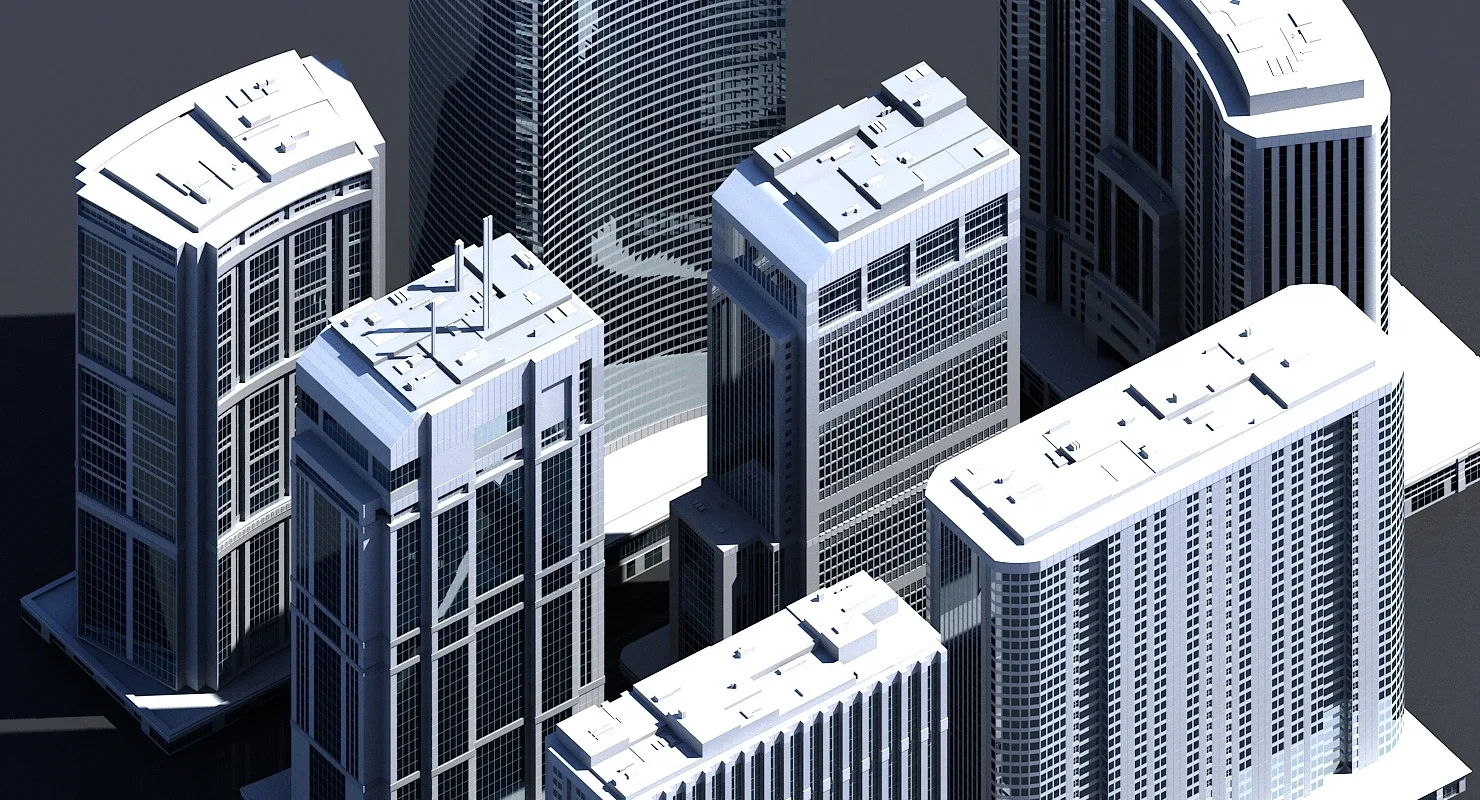 3D Skyscraper Pack 160