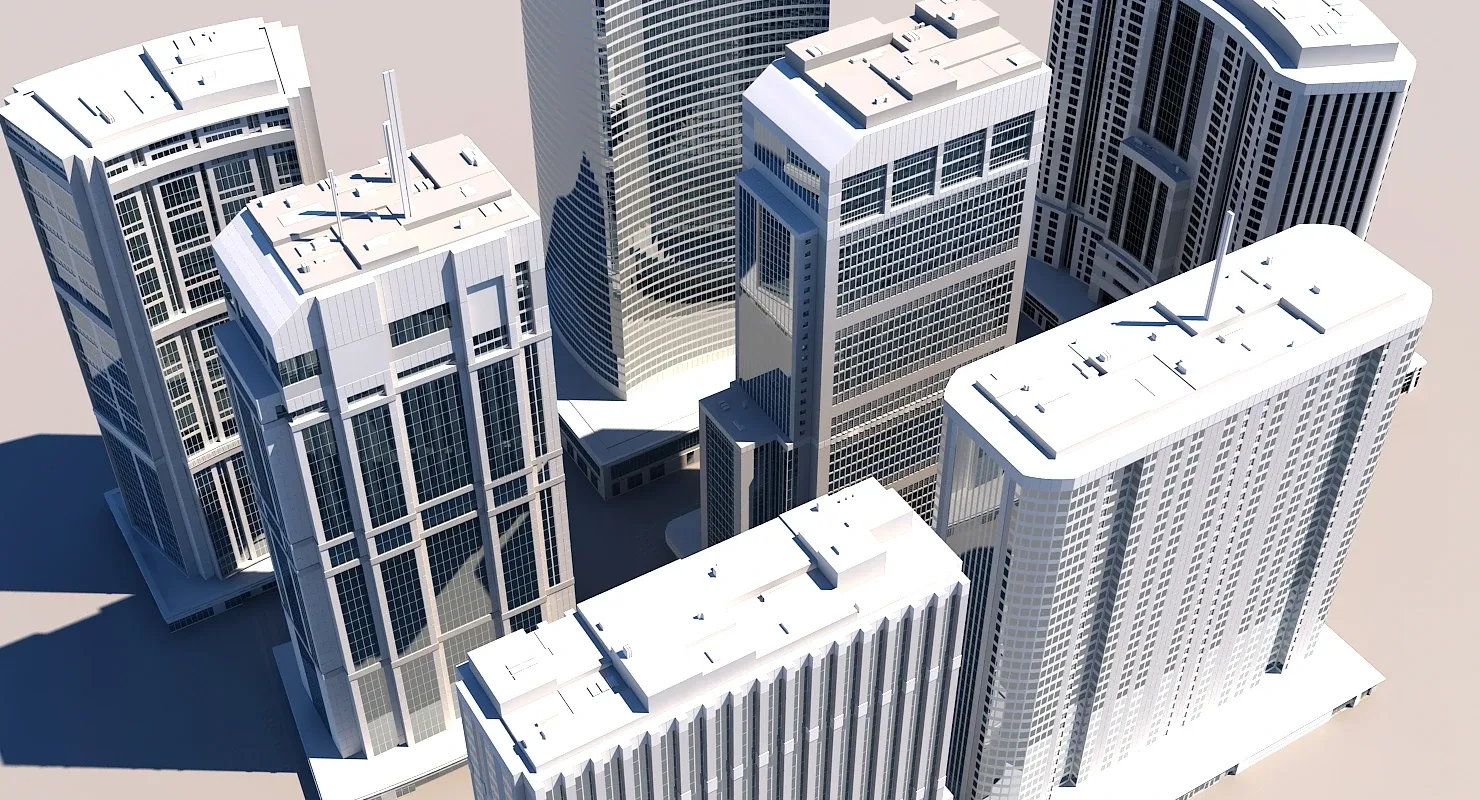 3D Skyscraper Pack 160