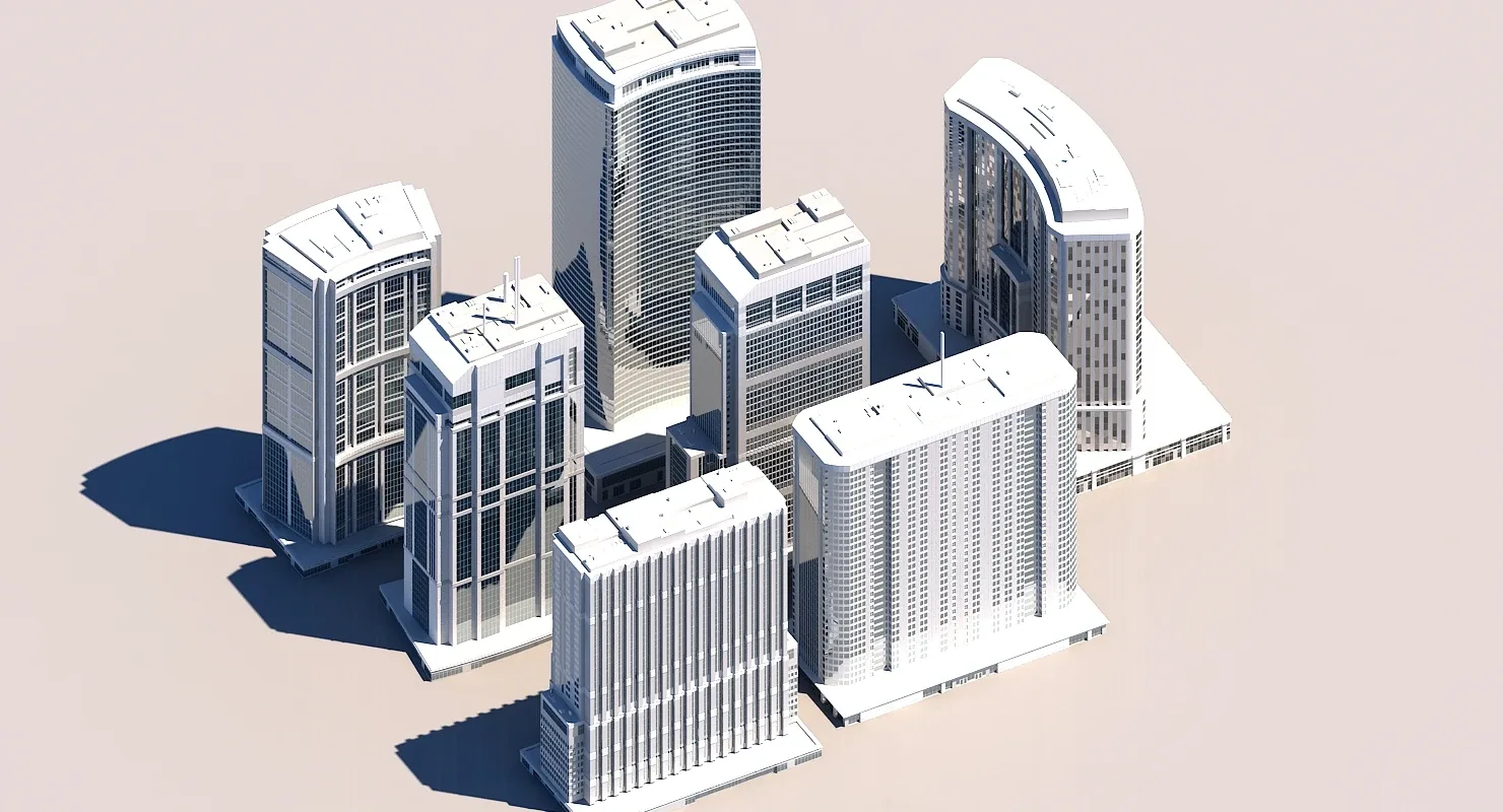 3D Skyscraper Pack 160