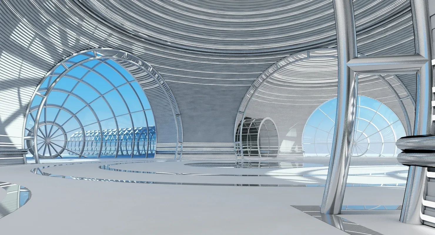 Futuristic Architectural Structure 4