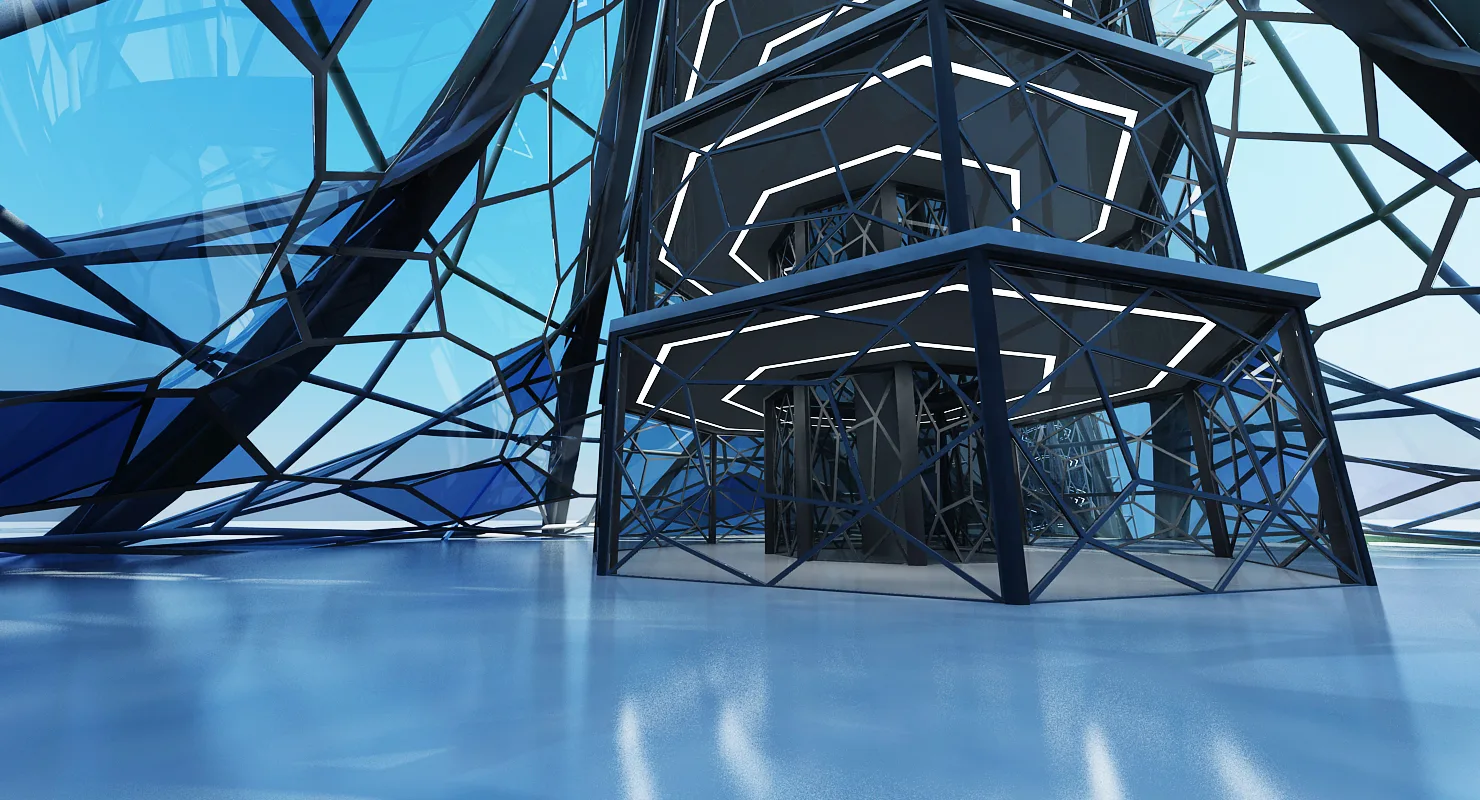 Futuristic Skyscraper 1001
