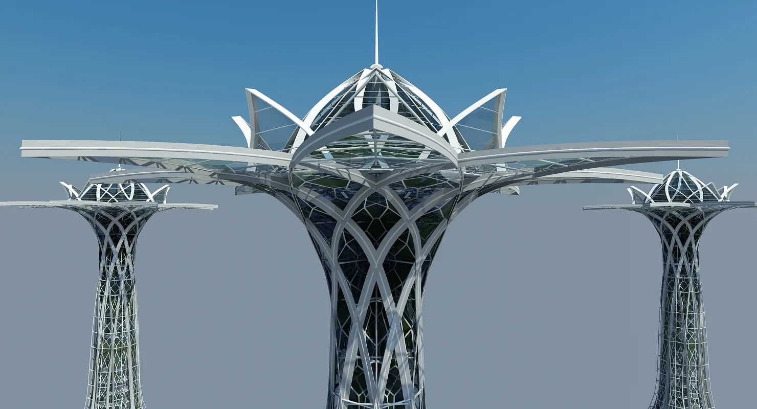 Futuristic Skyscraper 1001