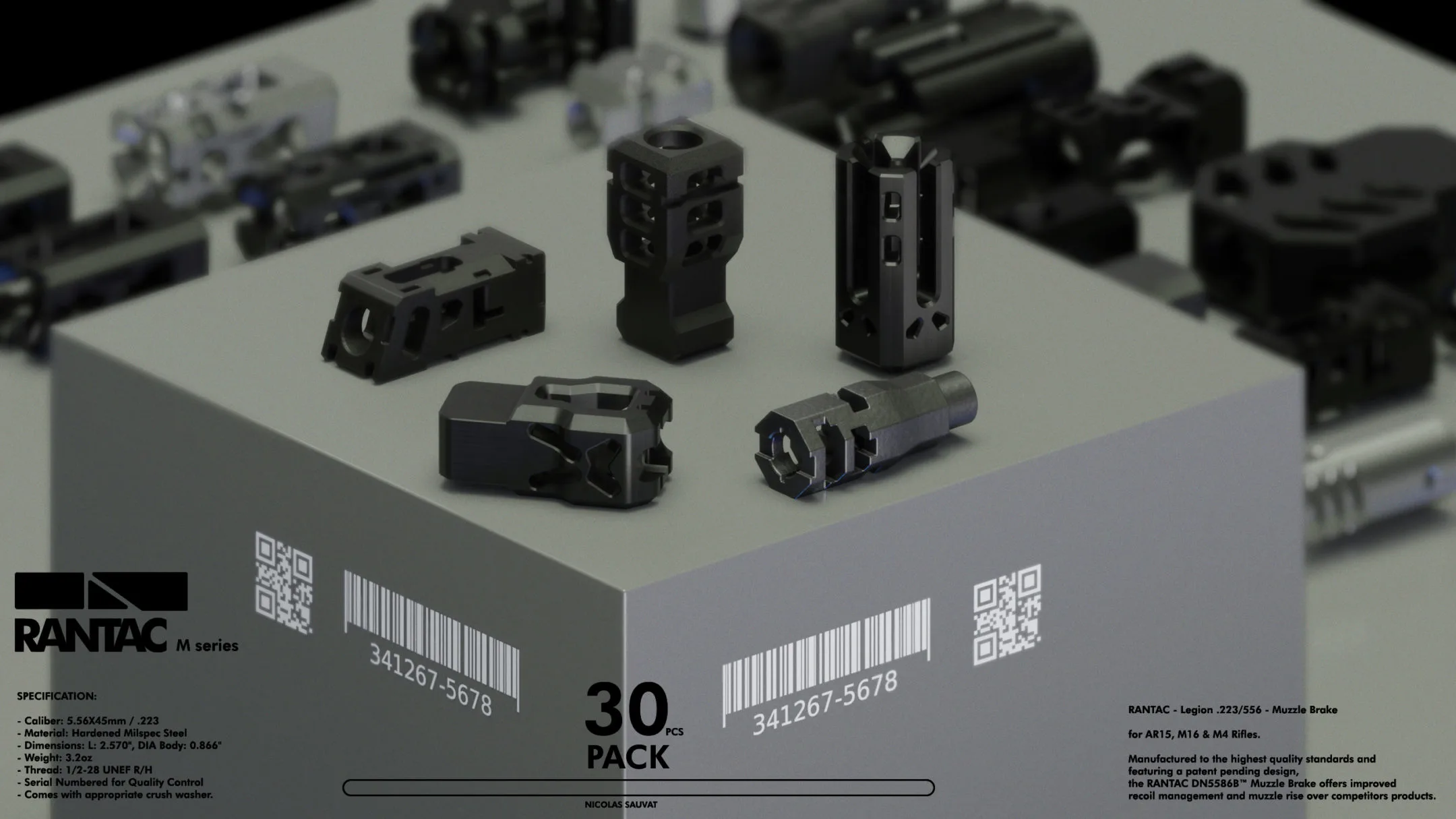 Rantac Muzzle Brakes Kitbash