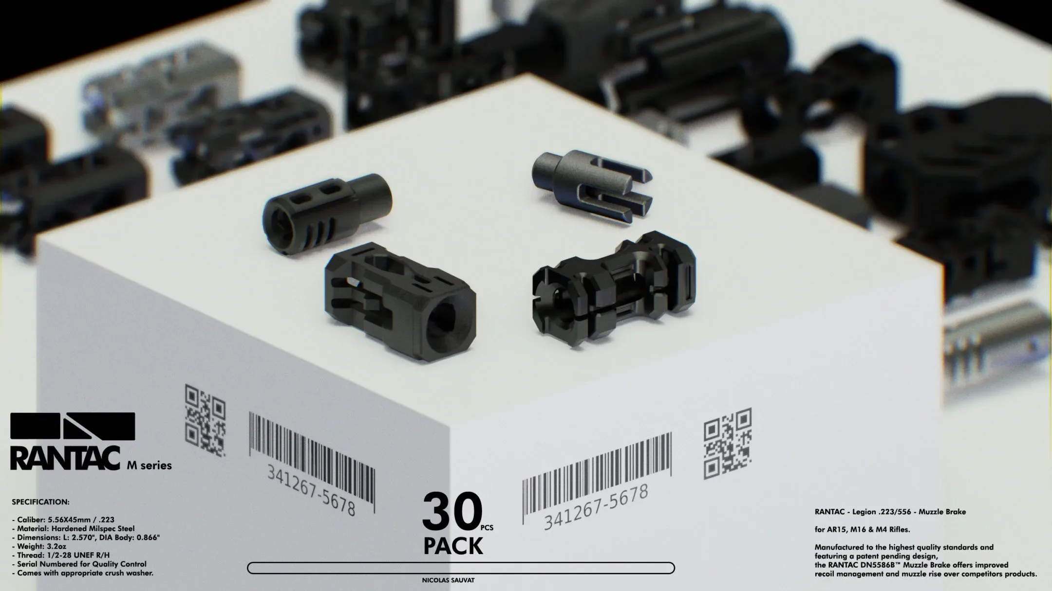 Rantac Muzzle Brakes Kitbash