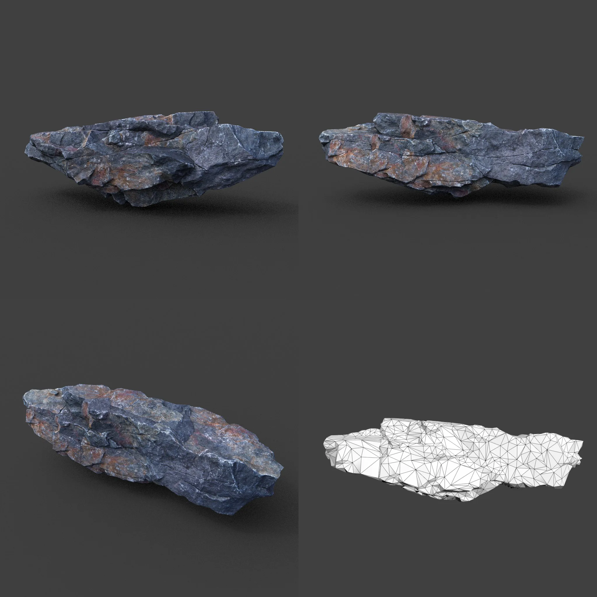 Low poly Ultra HD Sharp Cliff Modular Rock 220405